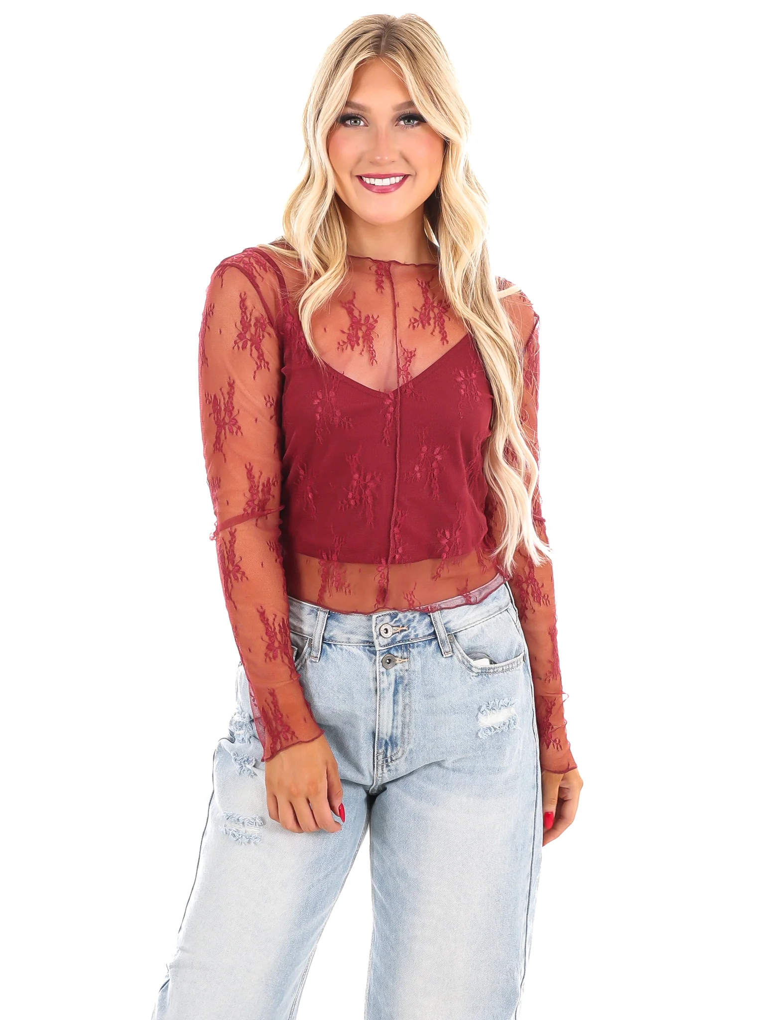 Keeping Tabs Lace Top - Image 31