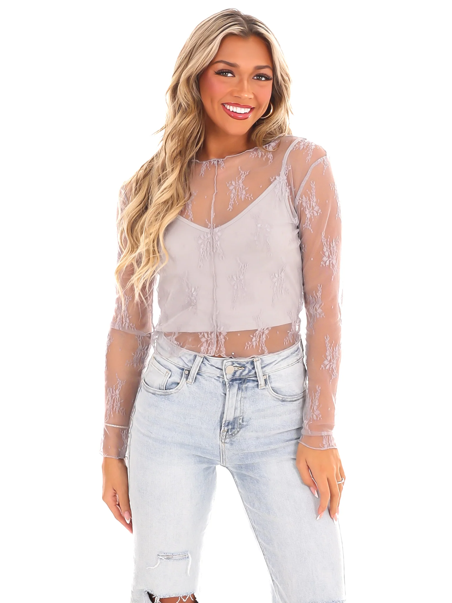 Keeping Tabs Lace Top - Image 36