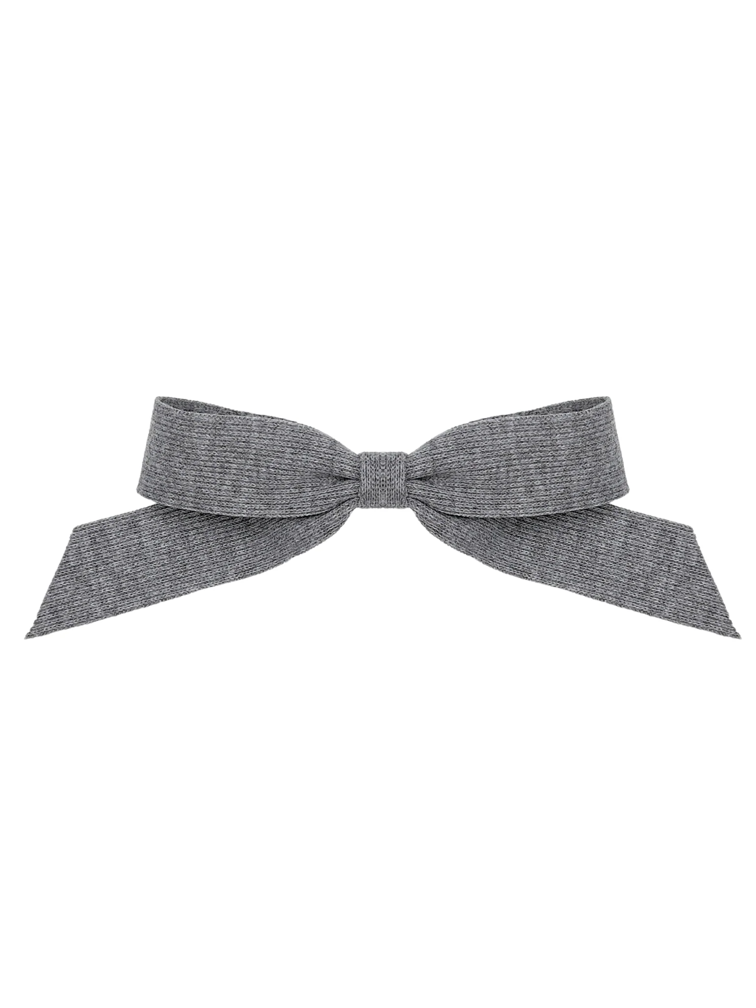 Knit Bow Hair Barrette - Image 3