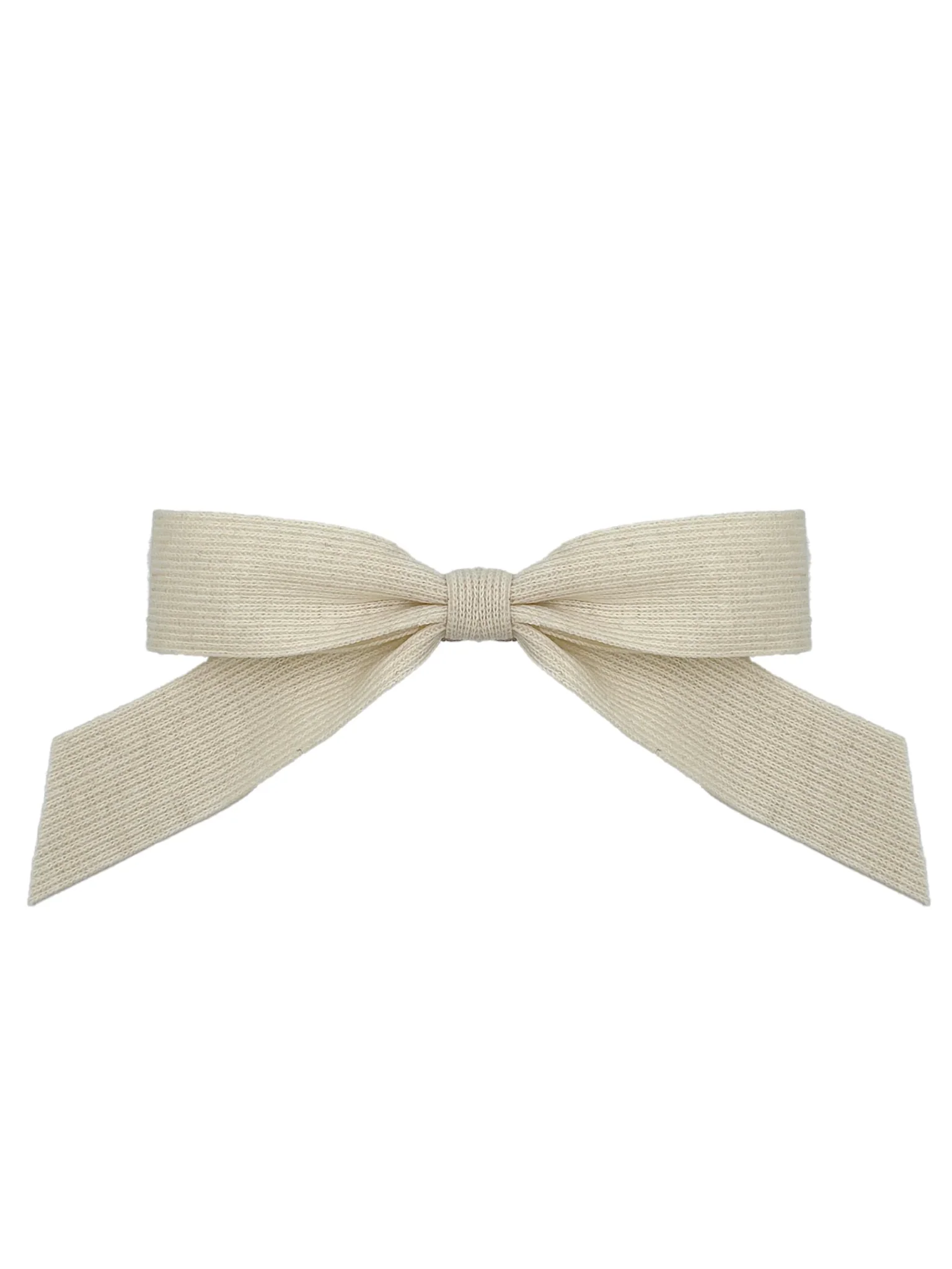 Knit Bow Hair Barrette - Image 4