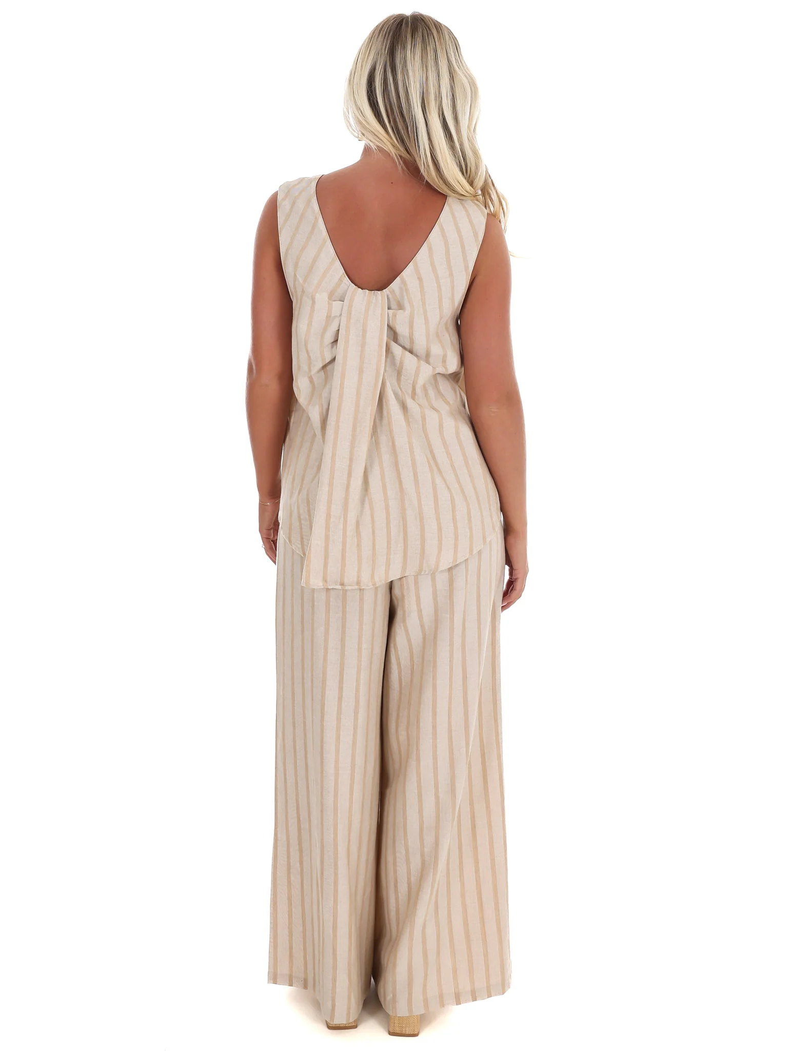 Know You Better Stripe Wide Leg Pants - Image 4