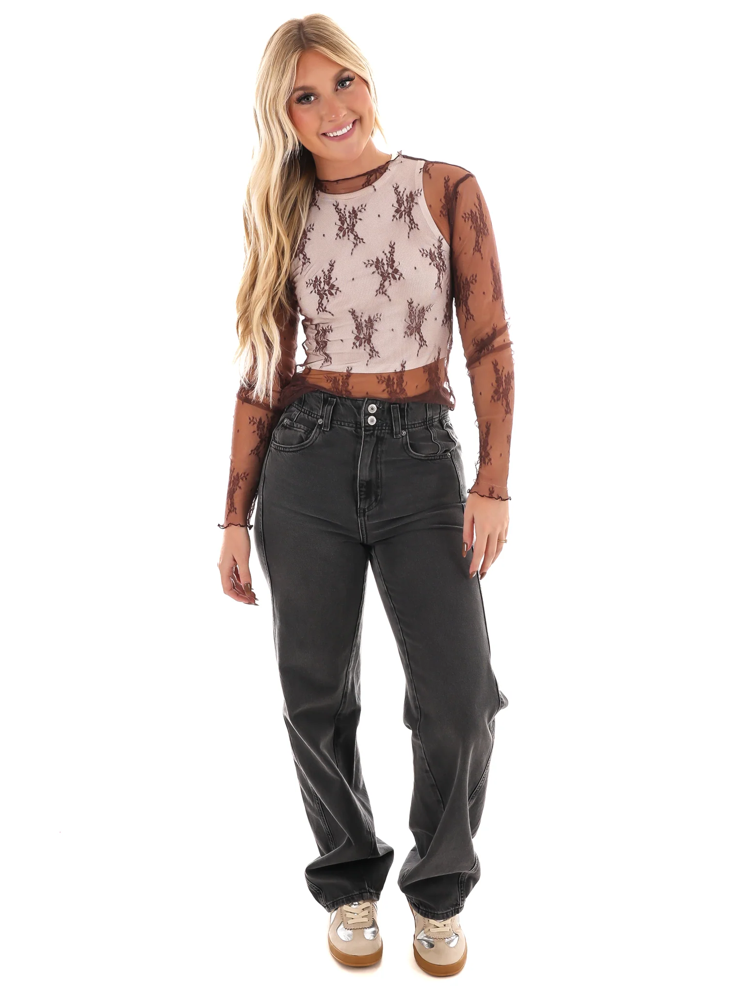 Lace Embrace Sheer Top - Image 17