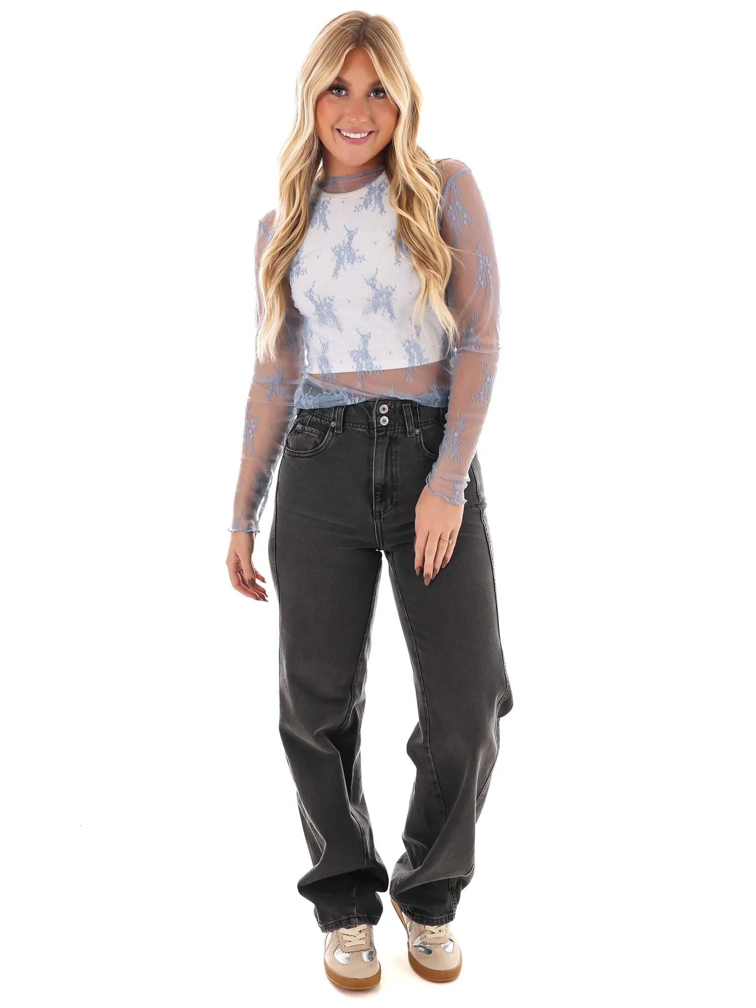 Lace Embrace Sheer Top - Image 2