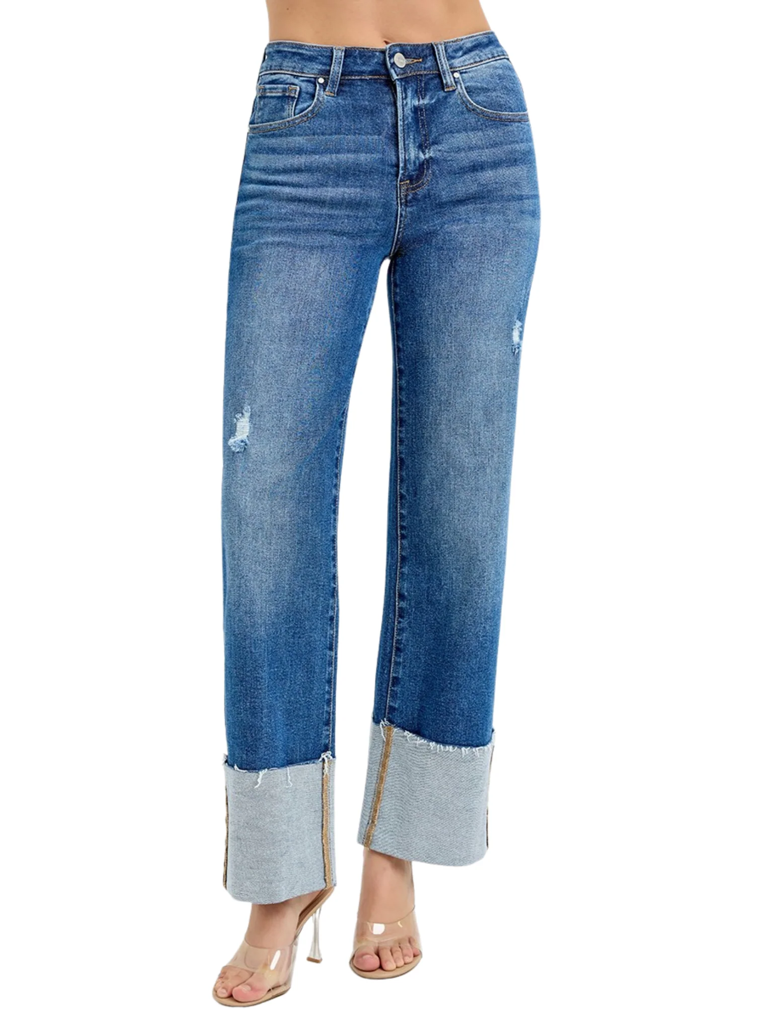 Laid Back Blues Cuffed Jeans - Image 4