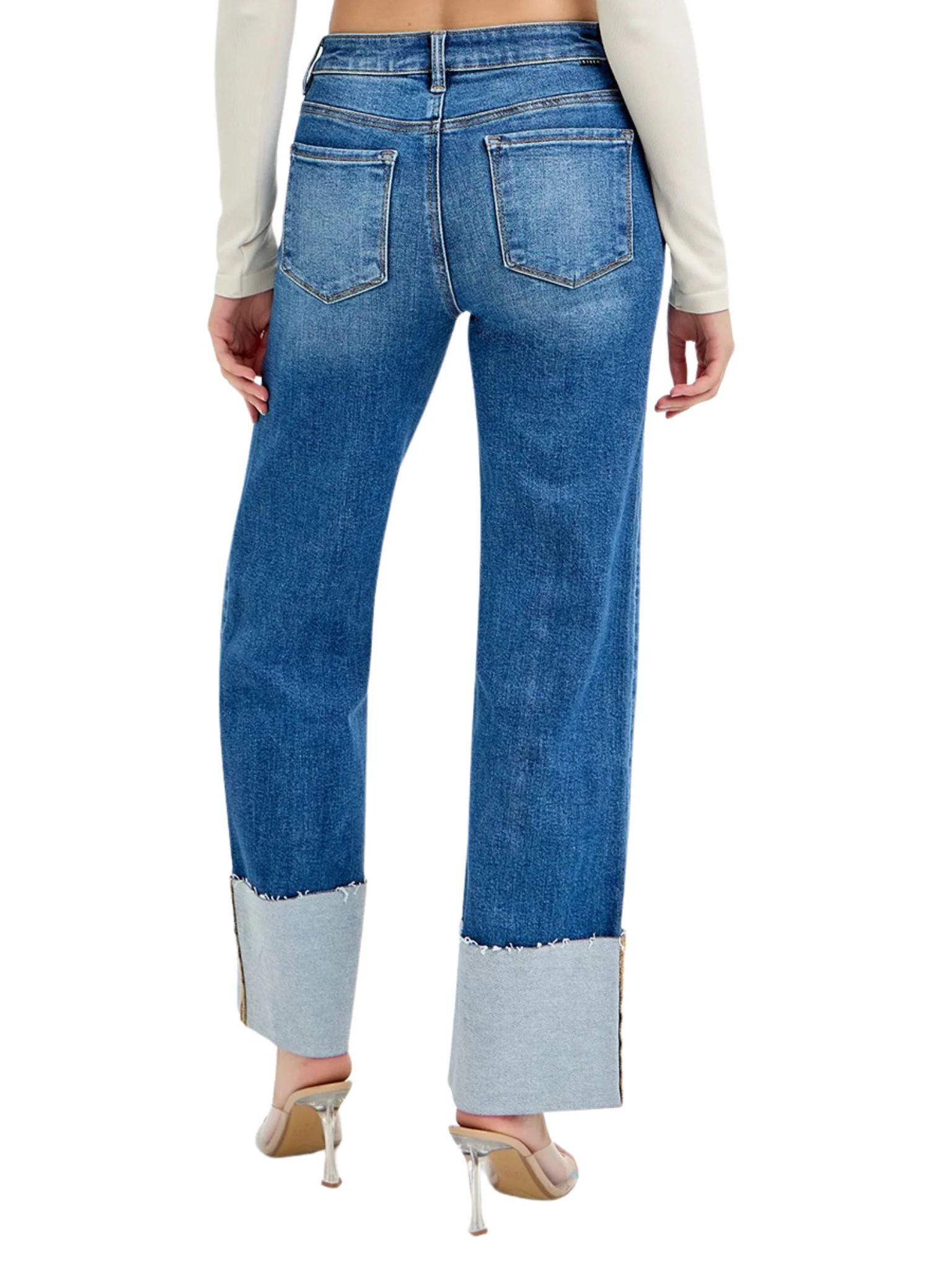 Laid Back Blues Cuffed Jeans - Image 7