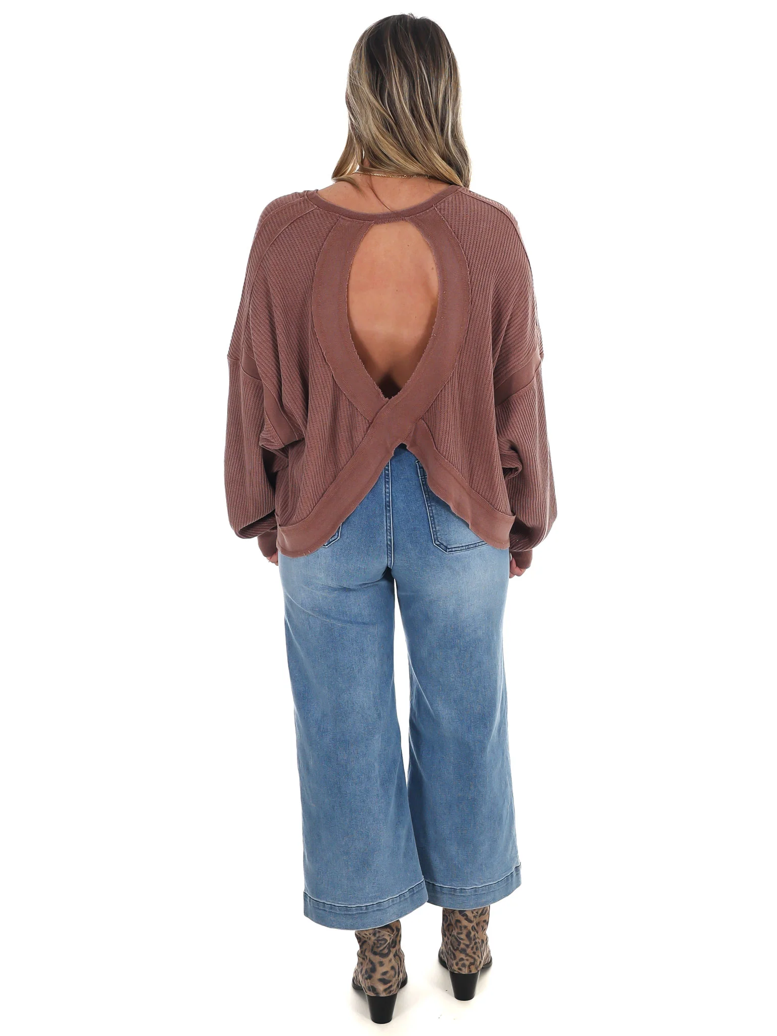 Laidback Comfort Waffle Knit Top - Image 26