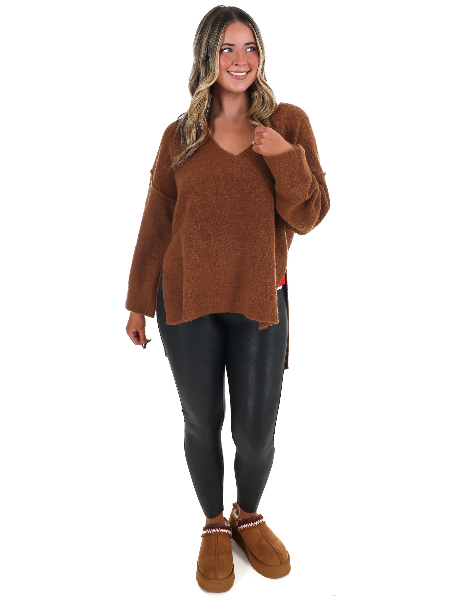 Laidback Daze Oversized V-Neck Sweater - Image 6