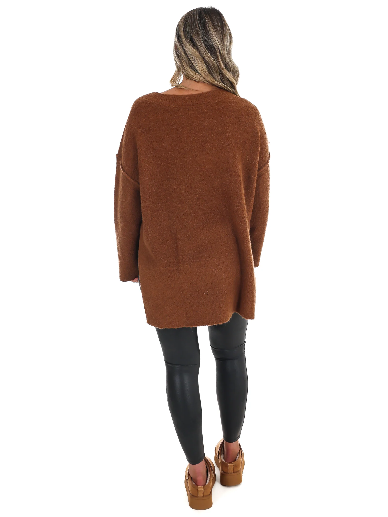Laidback Daze Oversized V-Neck Sweater - Image 7