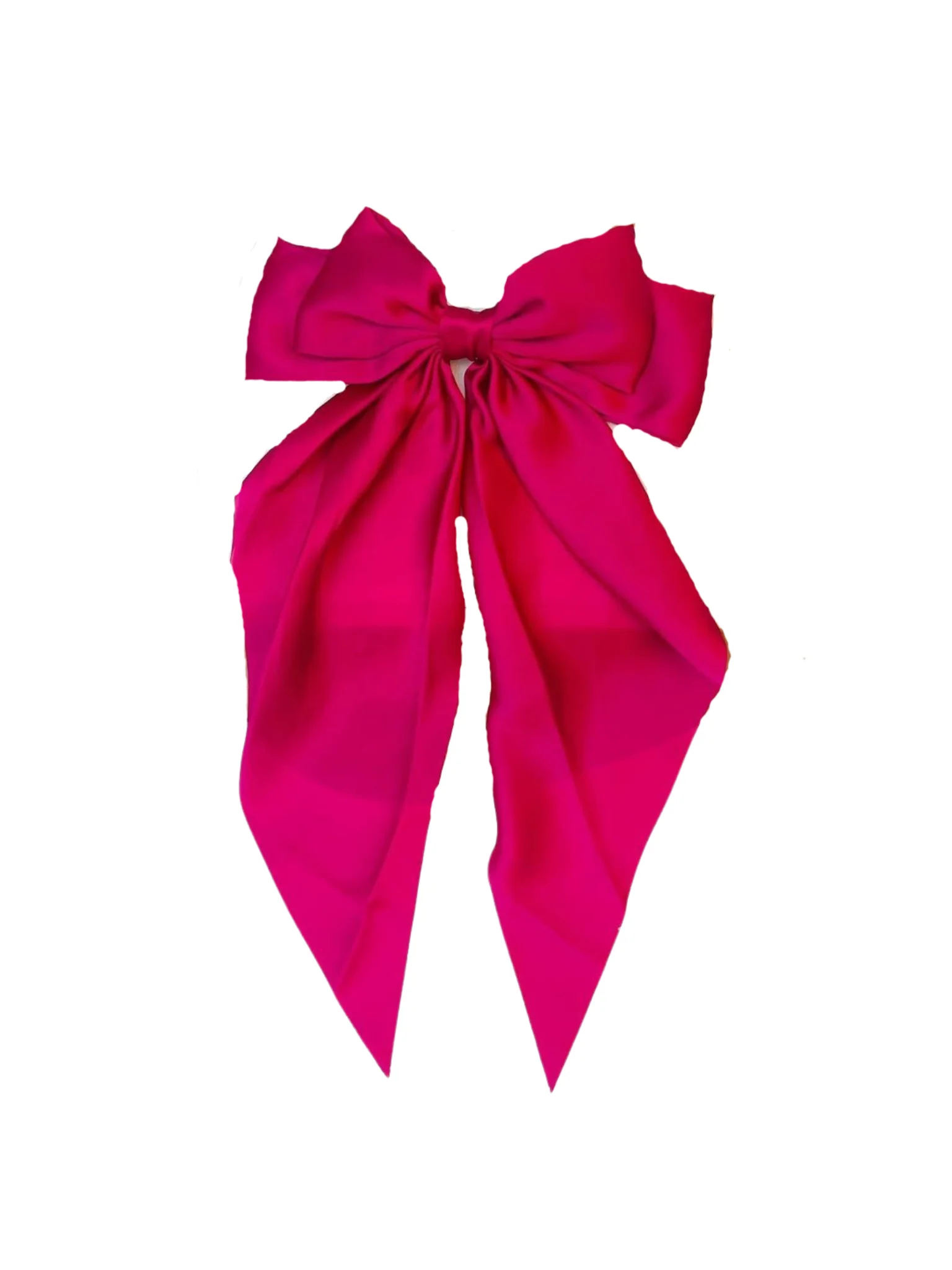 Large Satin Bow Hair Clip - Image 2