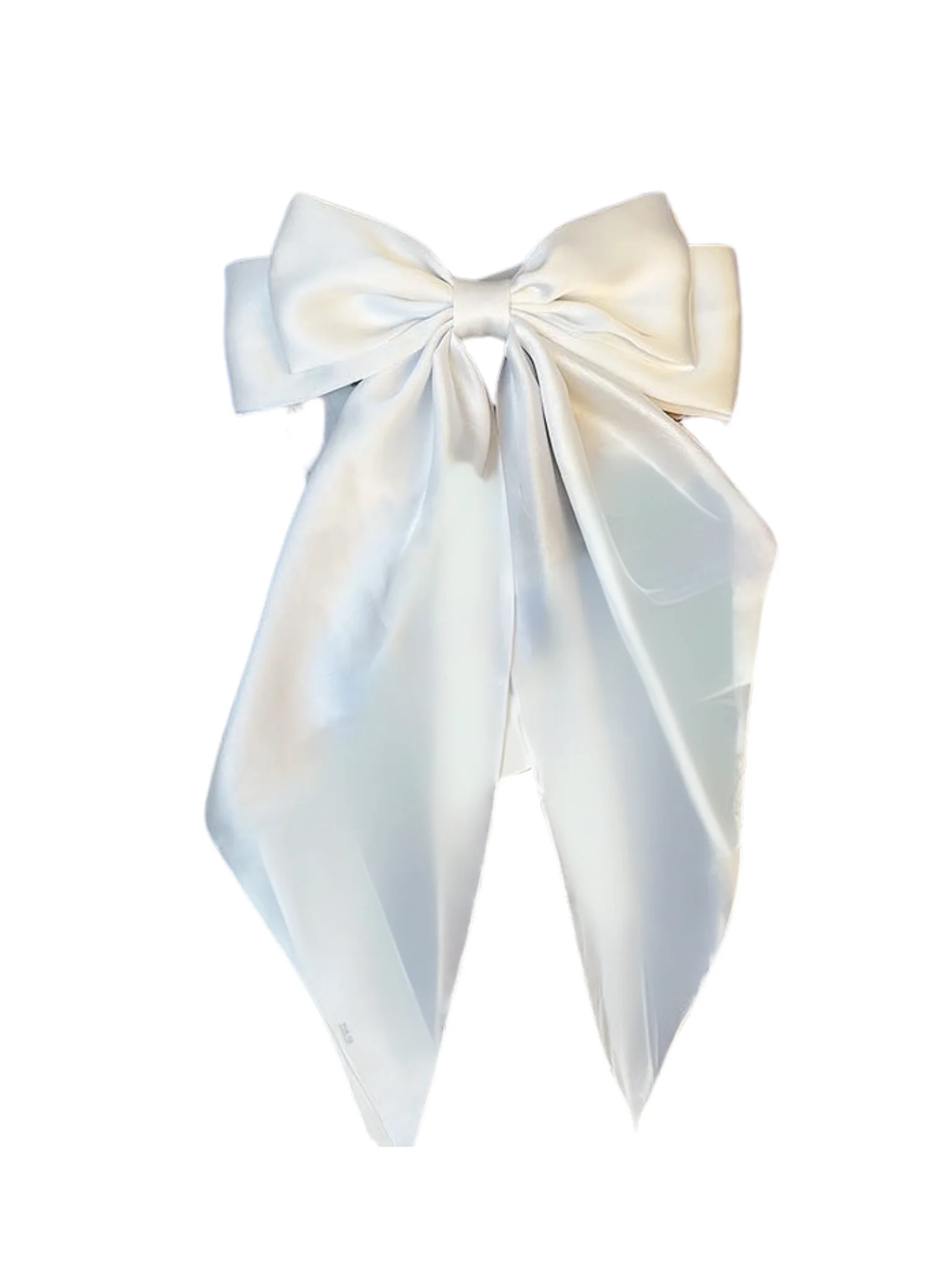 Large Satin Bow Hair Clip - Image 6