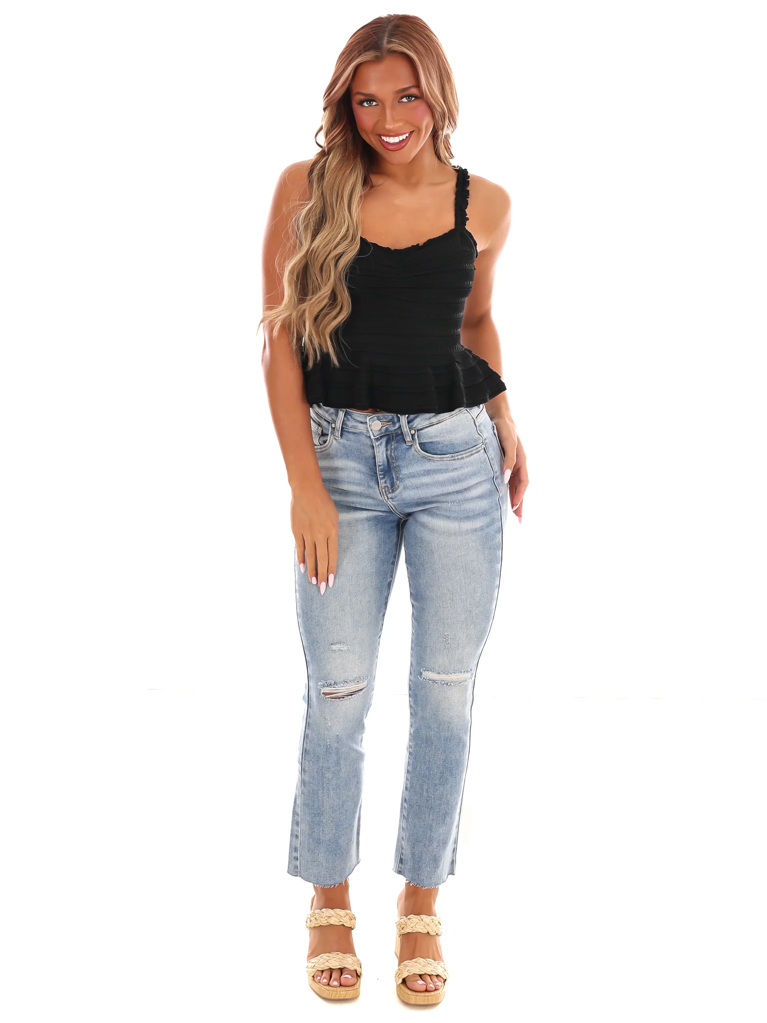 Last Friday Night Peplum Top - Image 6