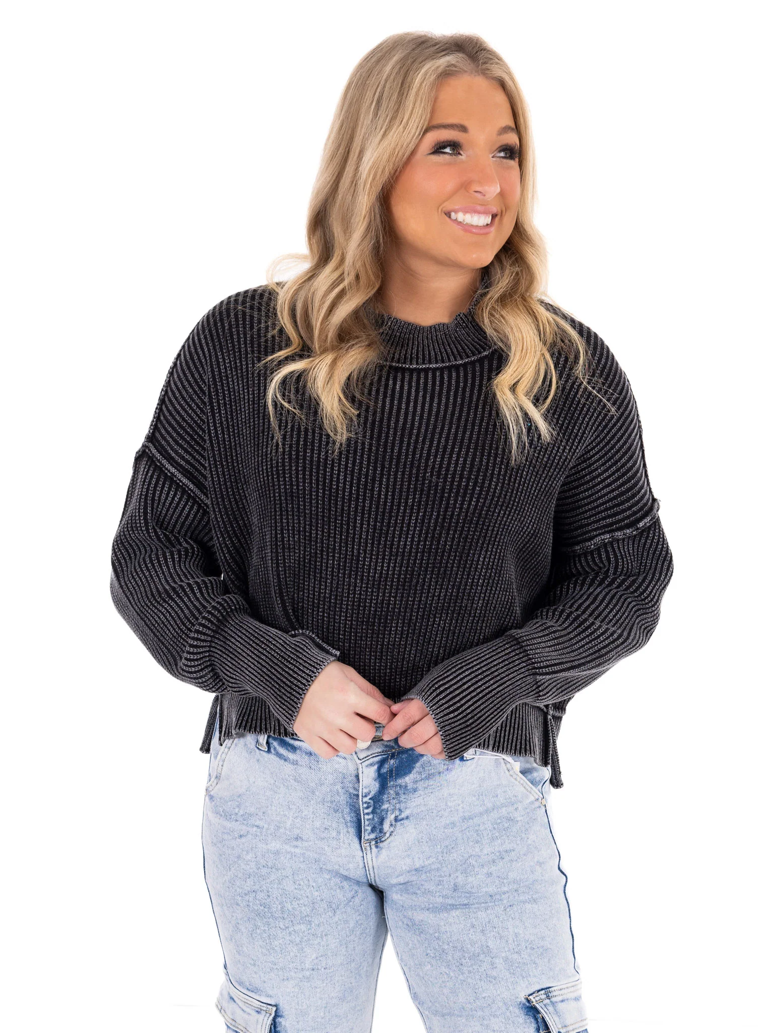 Latest Obsession Cropped Sweater - Image 2