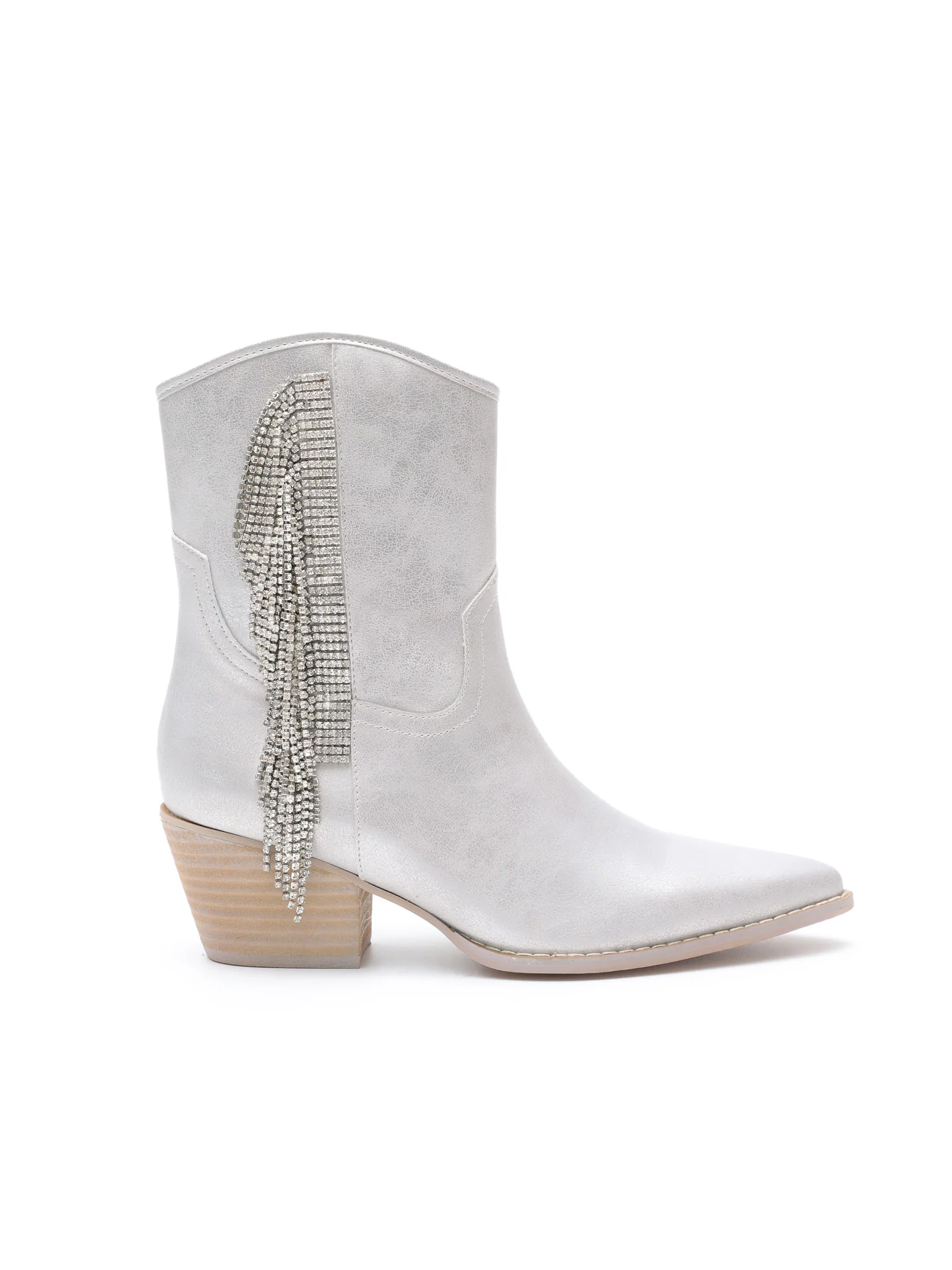 Layla Rhinestone Fringe Bootie - Image 2