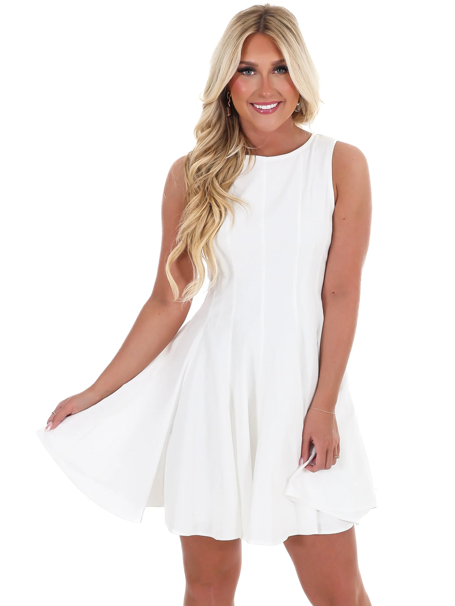 Leap of Faith Flare Mini Dress - Image 5