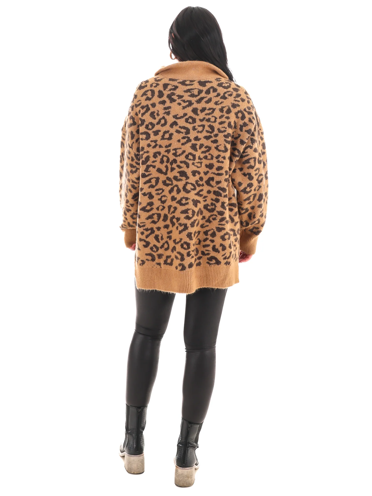 Leopard Luxe Half Zip Sweater - Image 16