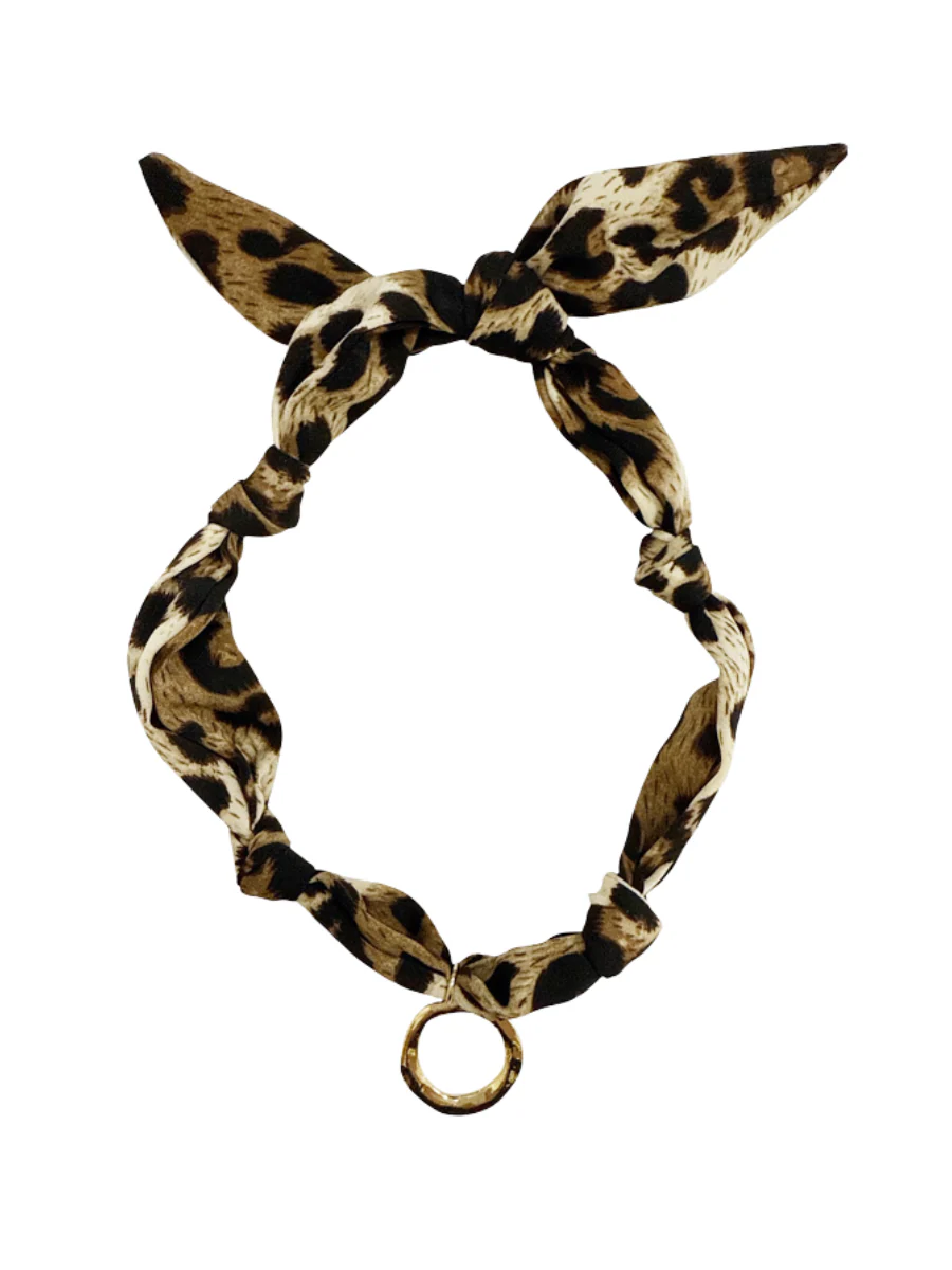 Leopard Scarf Necklace