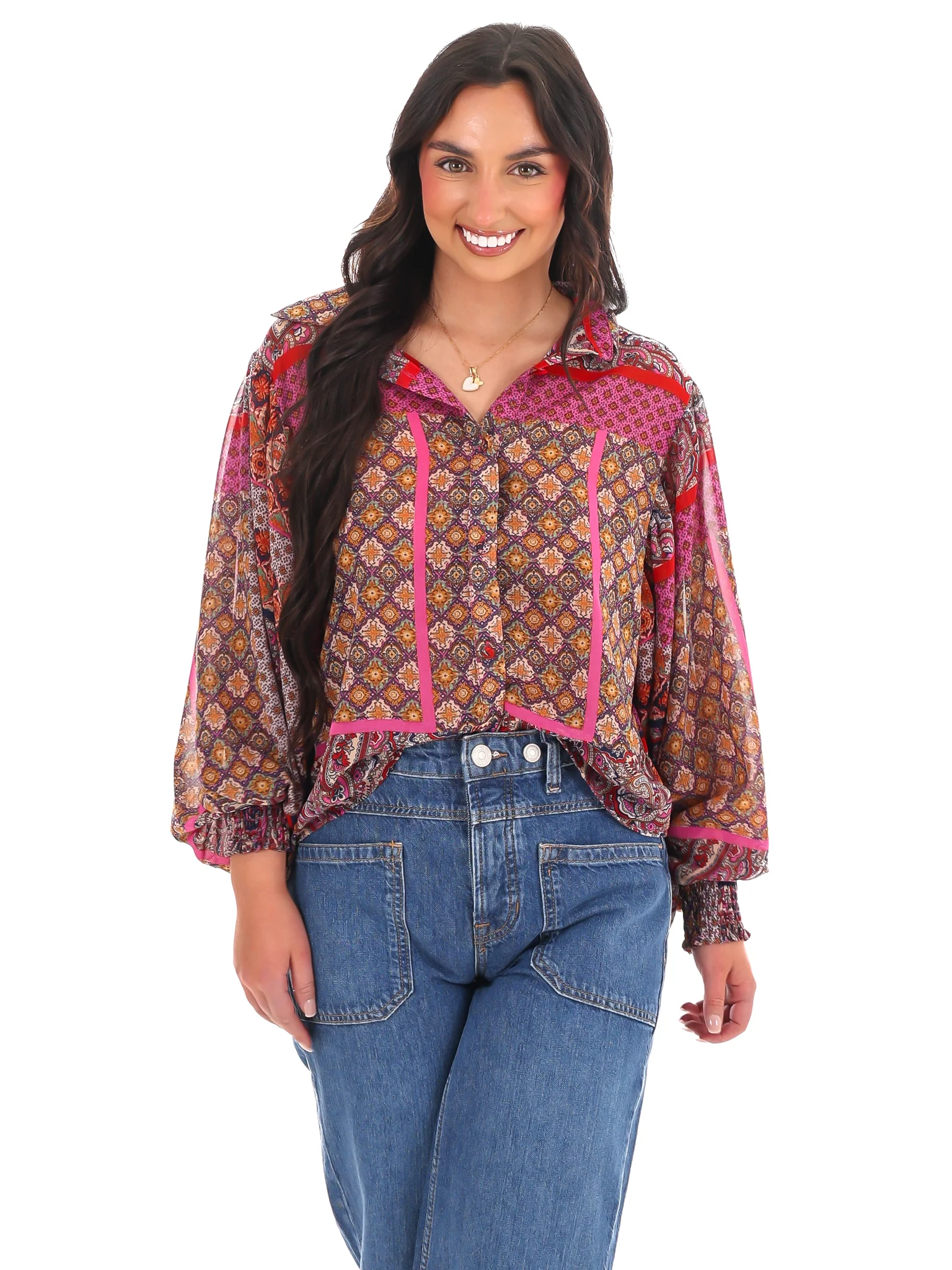 Let's Go Places Boho Top