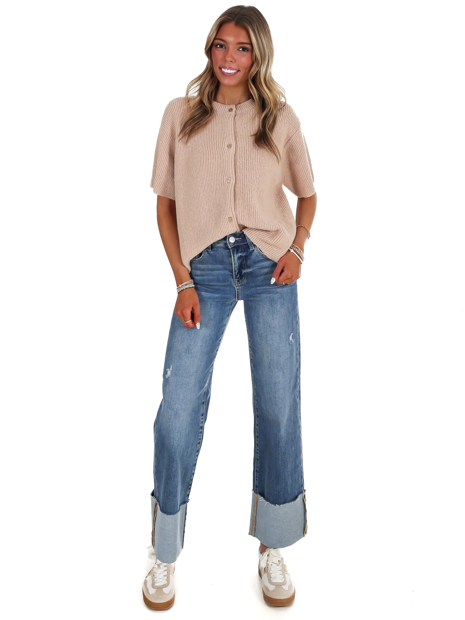Let's Go There Short Sleeve Sweater Cardigan - Image 15