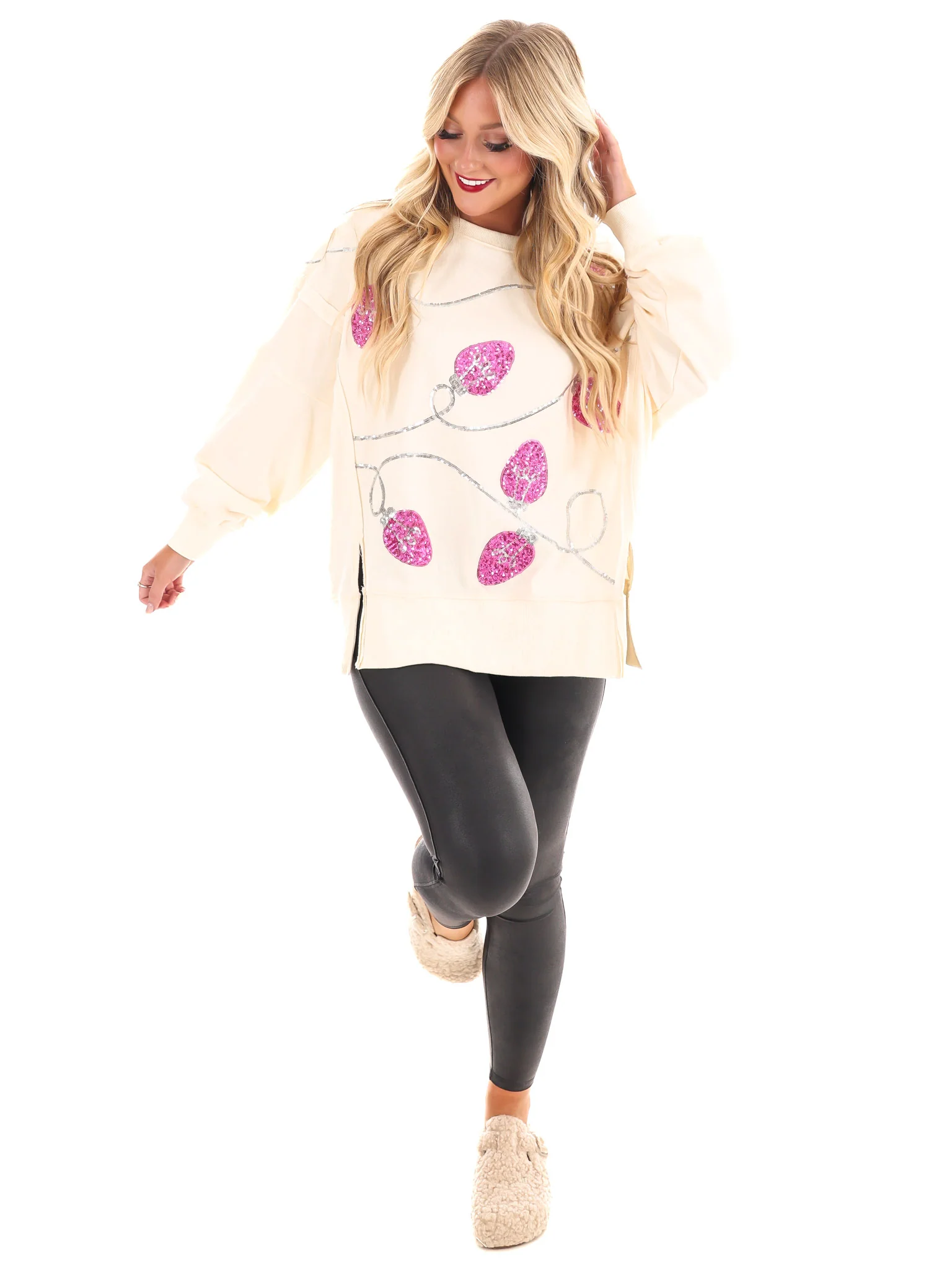 Like It's Christmas Embroidery Sweatshirt - Image 2