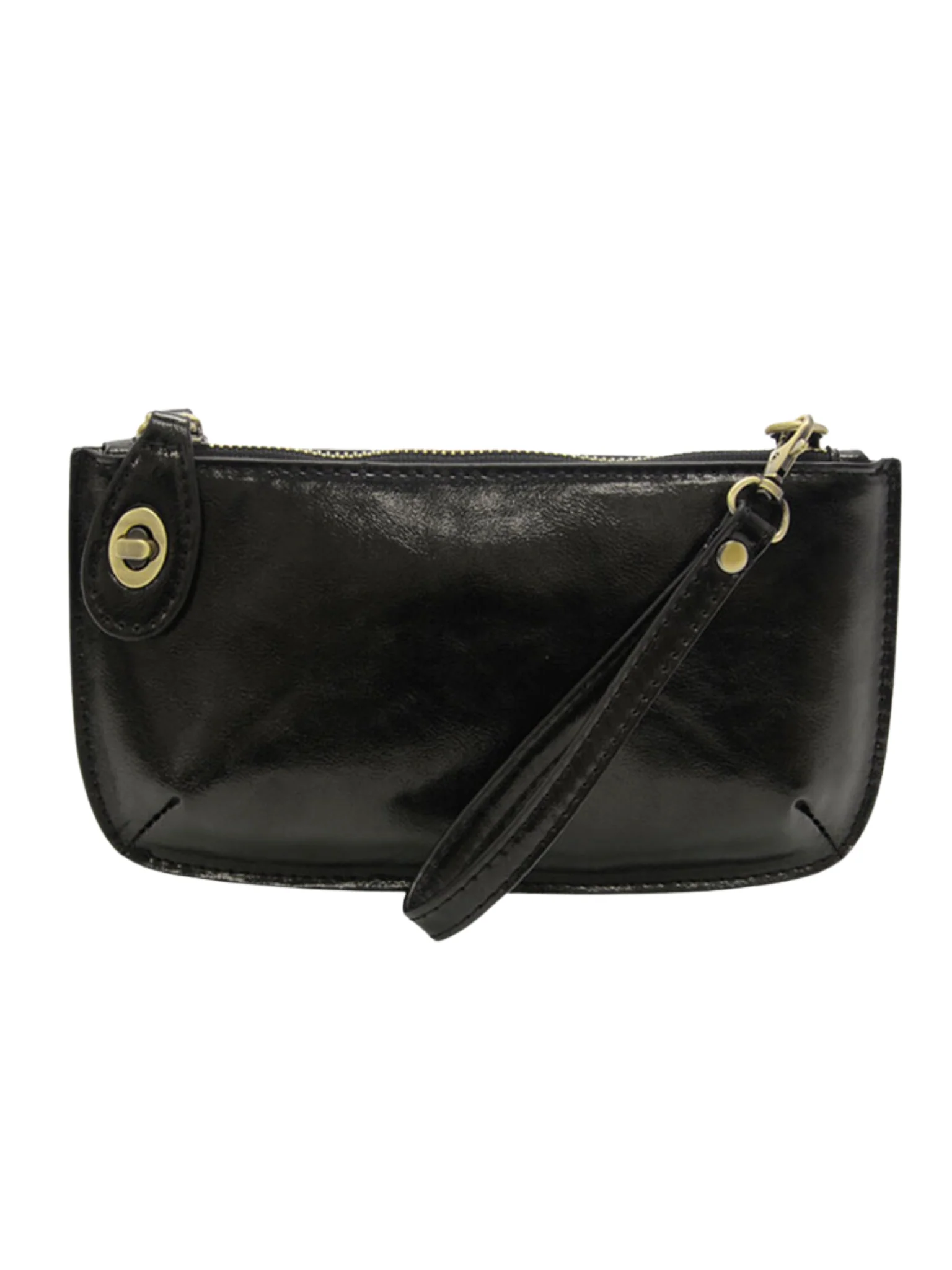 Liquid Metal Mini Crossbody Wristlet Clutch