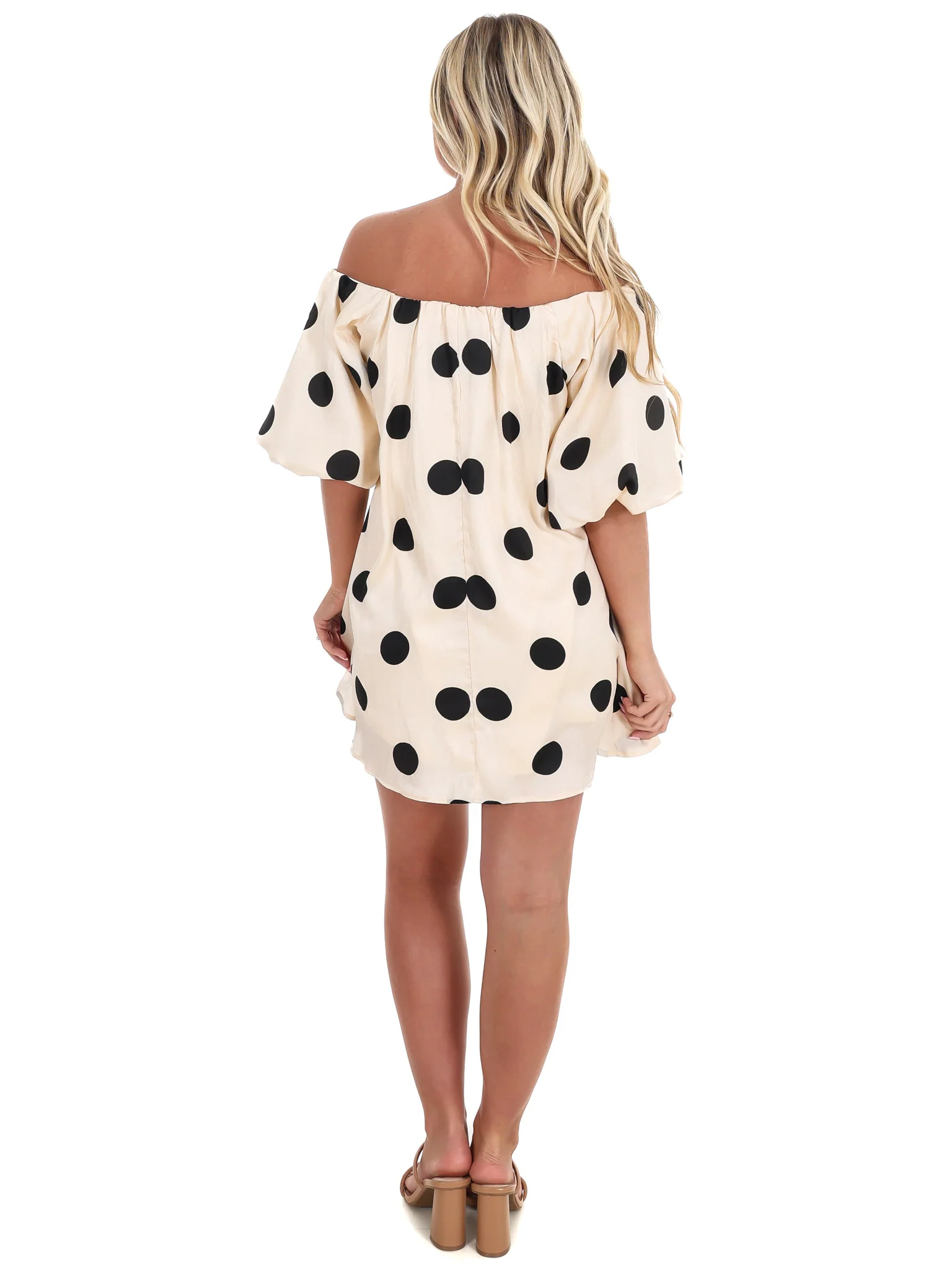 Living My Best Life Polkadot Mini Dress - Image 7