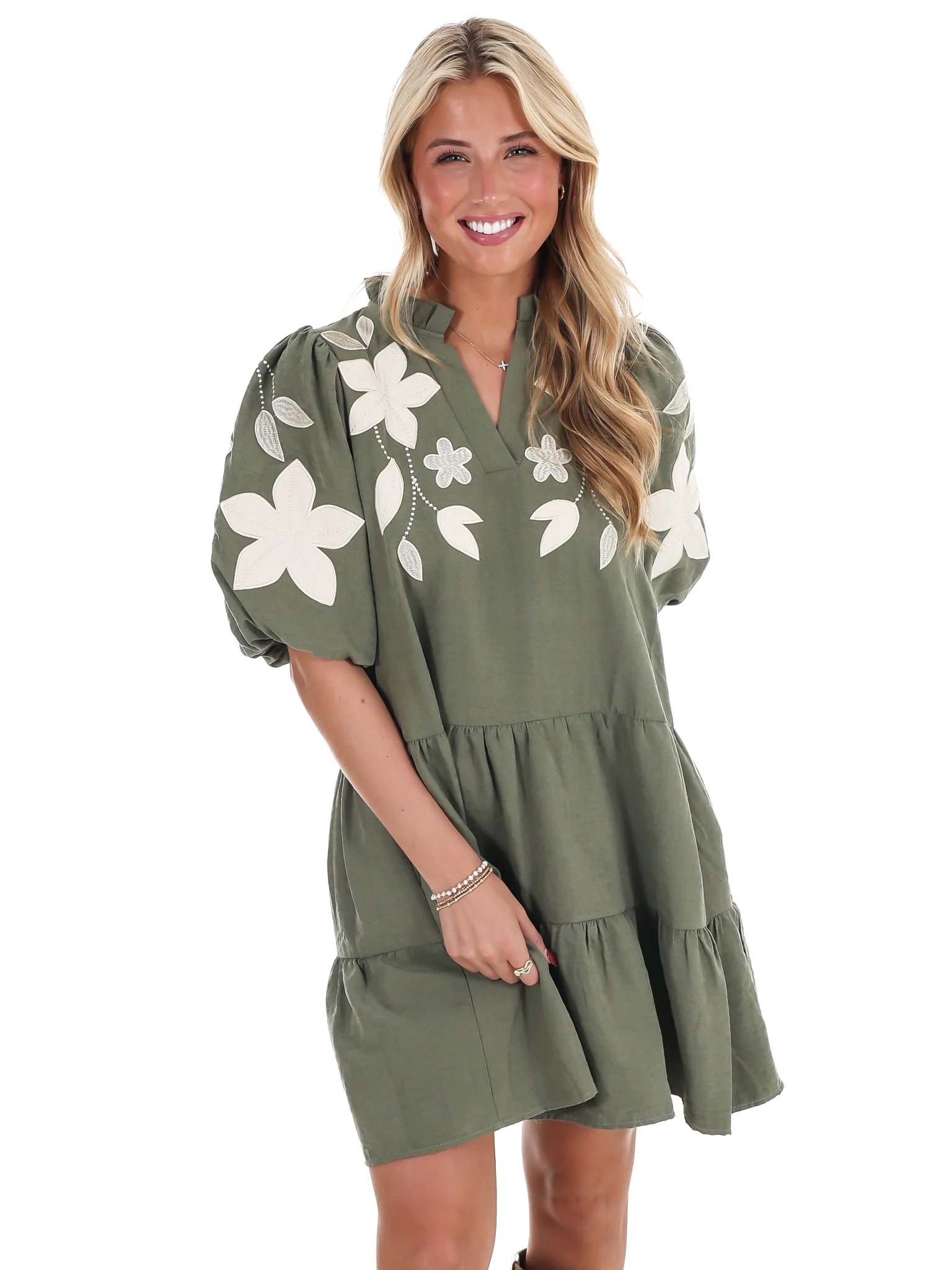 Long Story Short Embroidered Mini Dress - Image 11