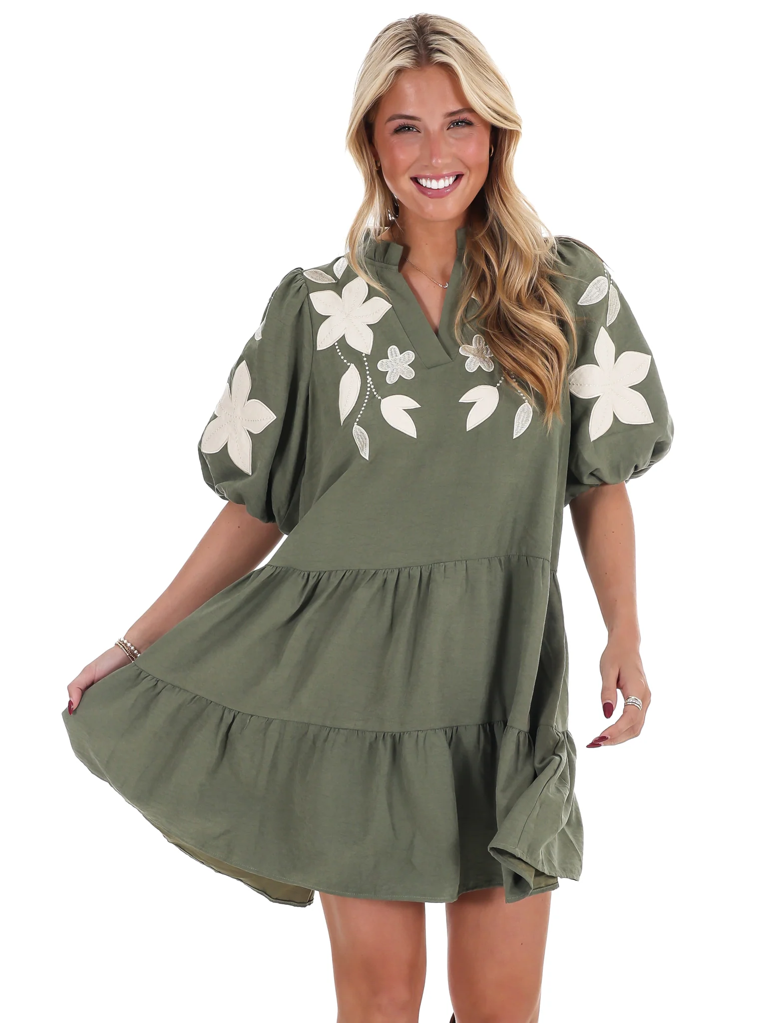 Long Story Short Embroidered Mini Dress - Image 13