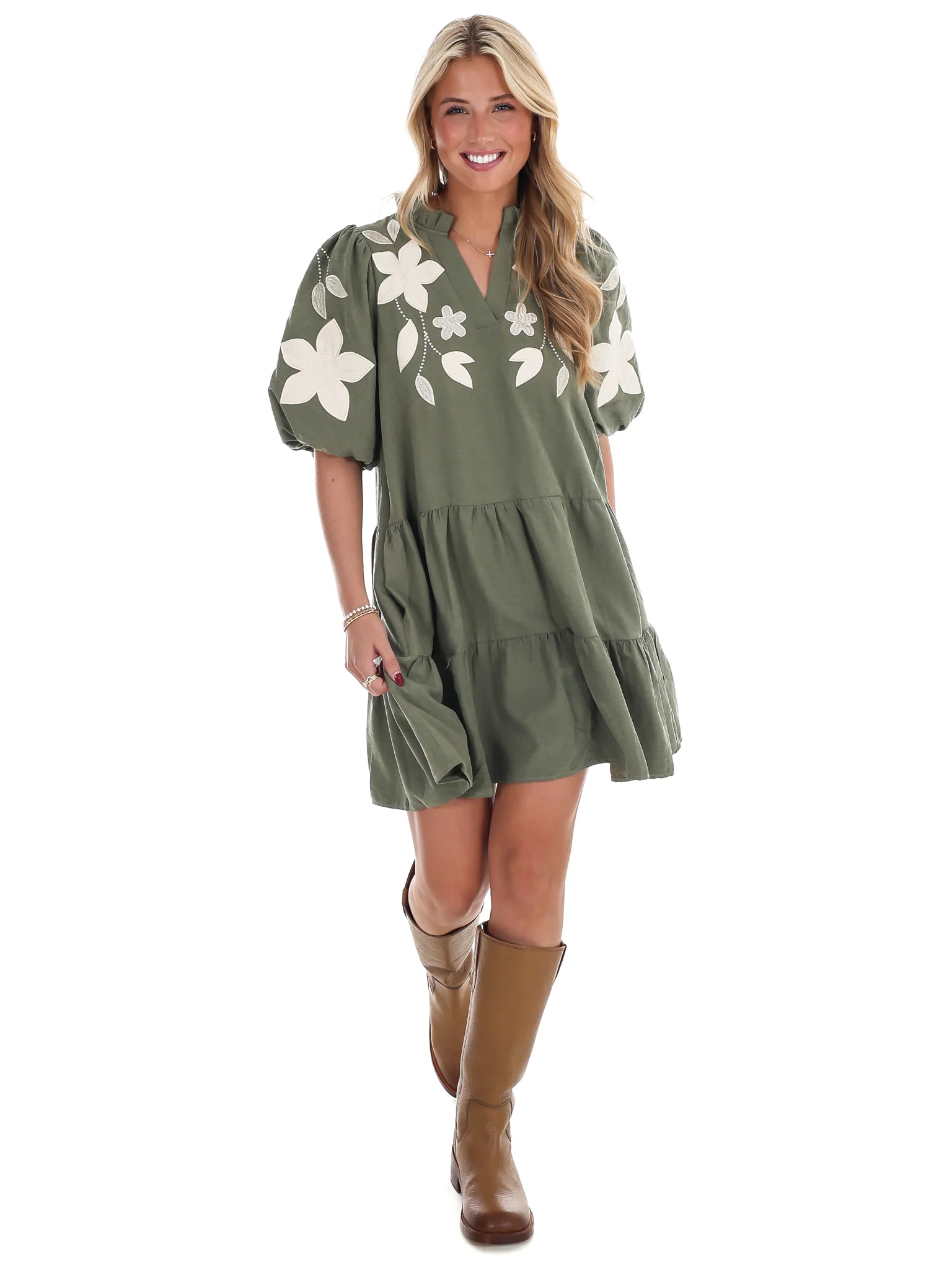 Long Story Short Embroidered Mini Dress - Image 15