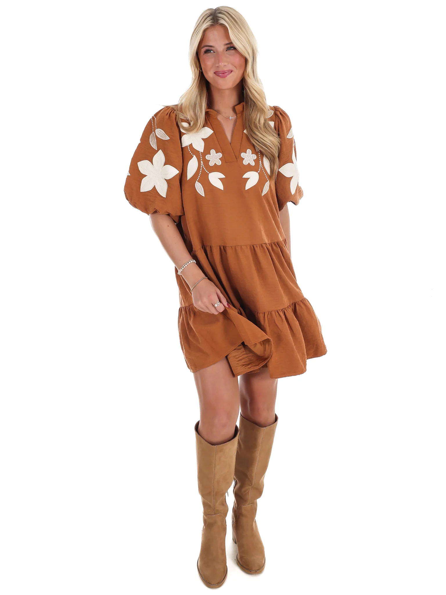 Long Story Short Embroidered Mini Dress - Image 20