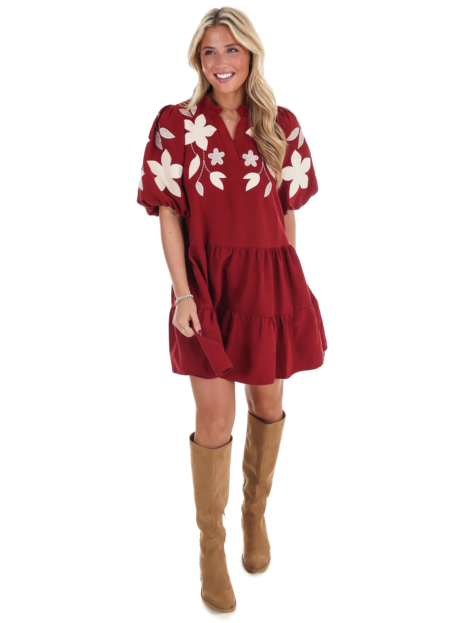 Long Story Short Embroidered Mini Dress - Image 4