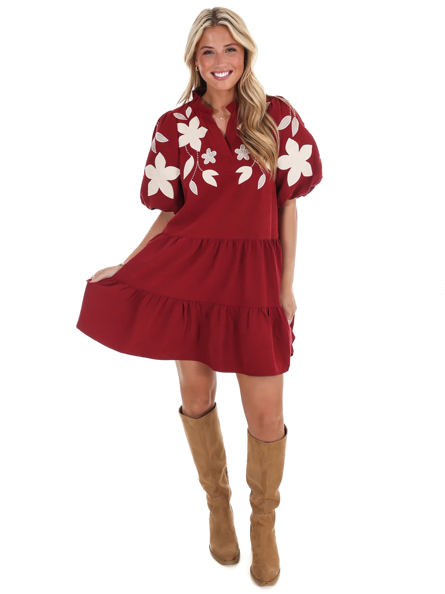 Long Story Short Embroidered Mini Dress - Image 6