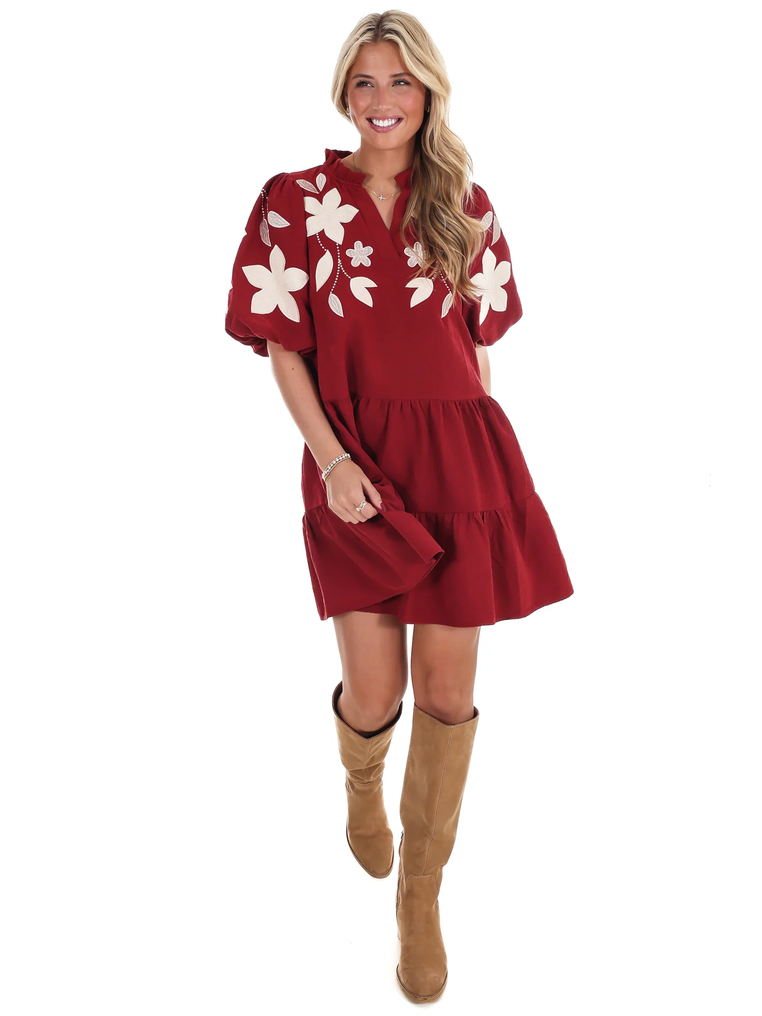 Long Story Short Embroidered Mini Dress - Image 7