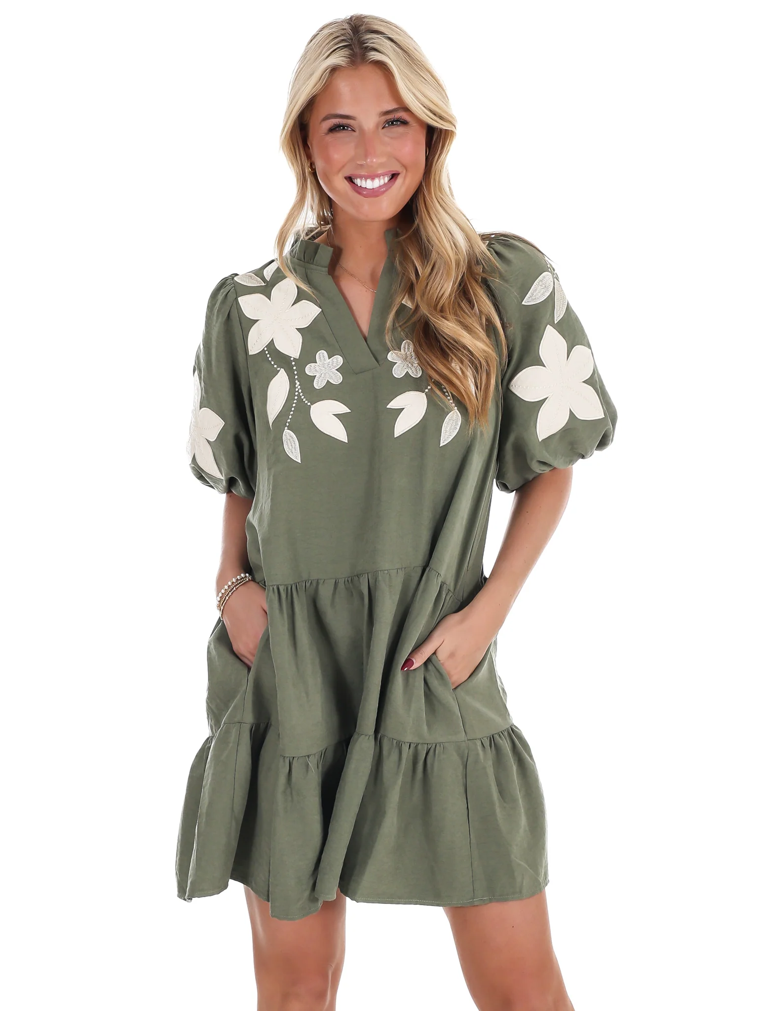 Long Story Short Embroidered Mini Dress - Image 9
