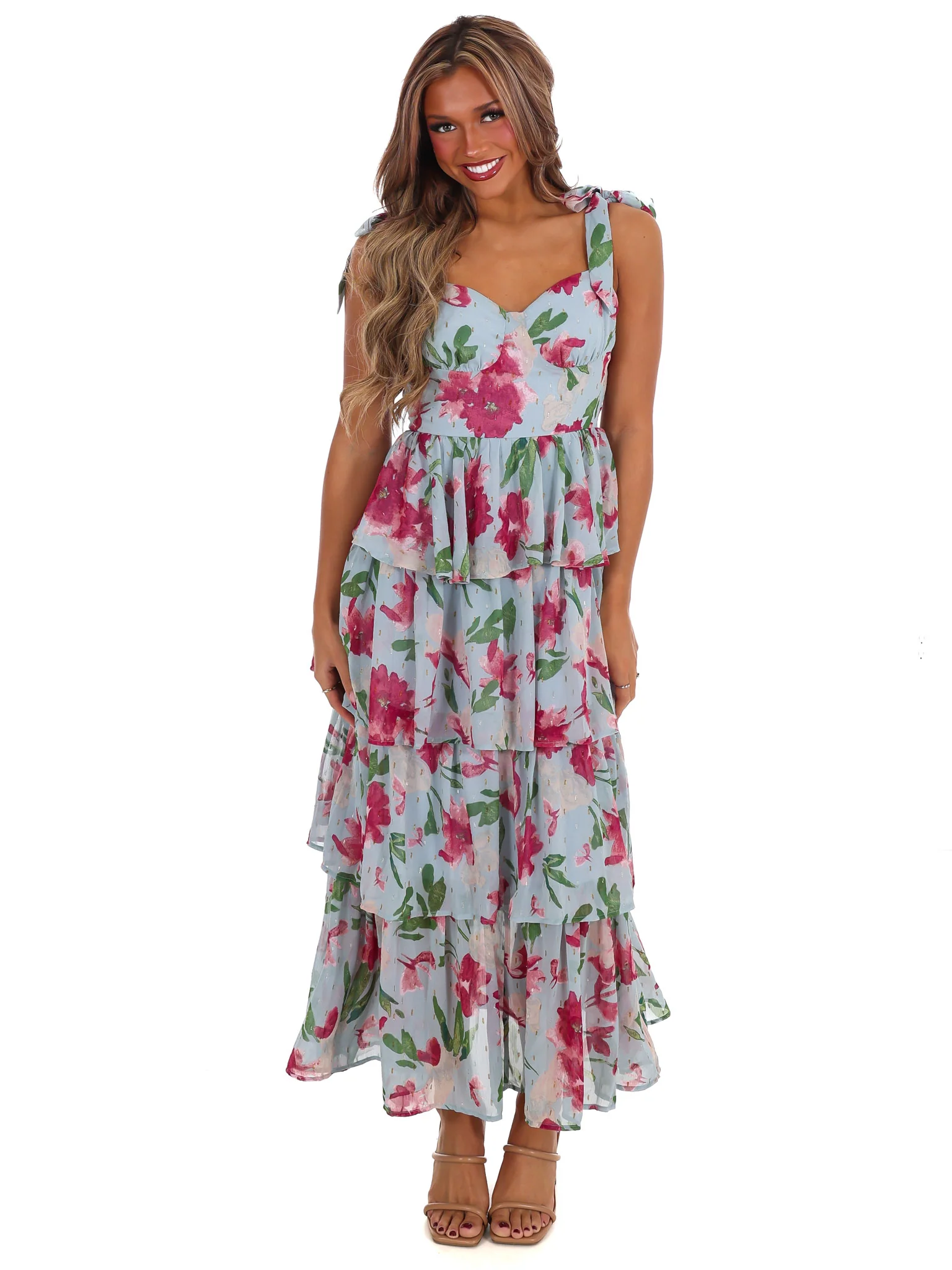 Look After You Floral Ruffle Maxi Dress - Image 5