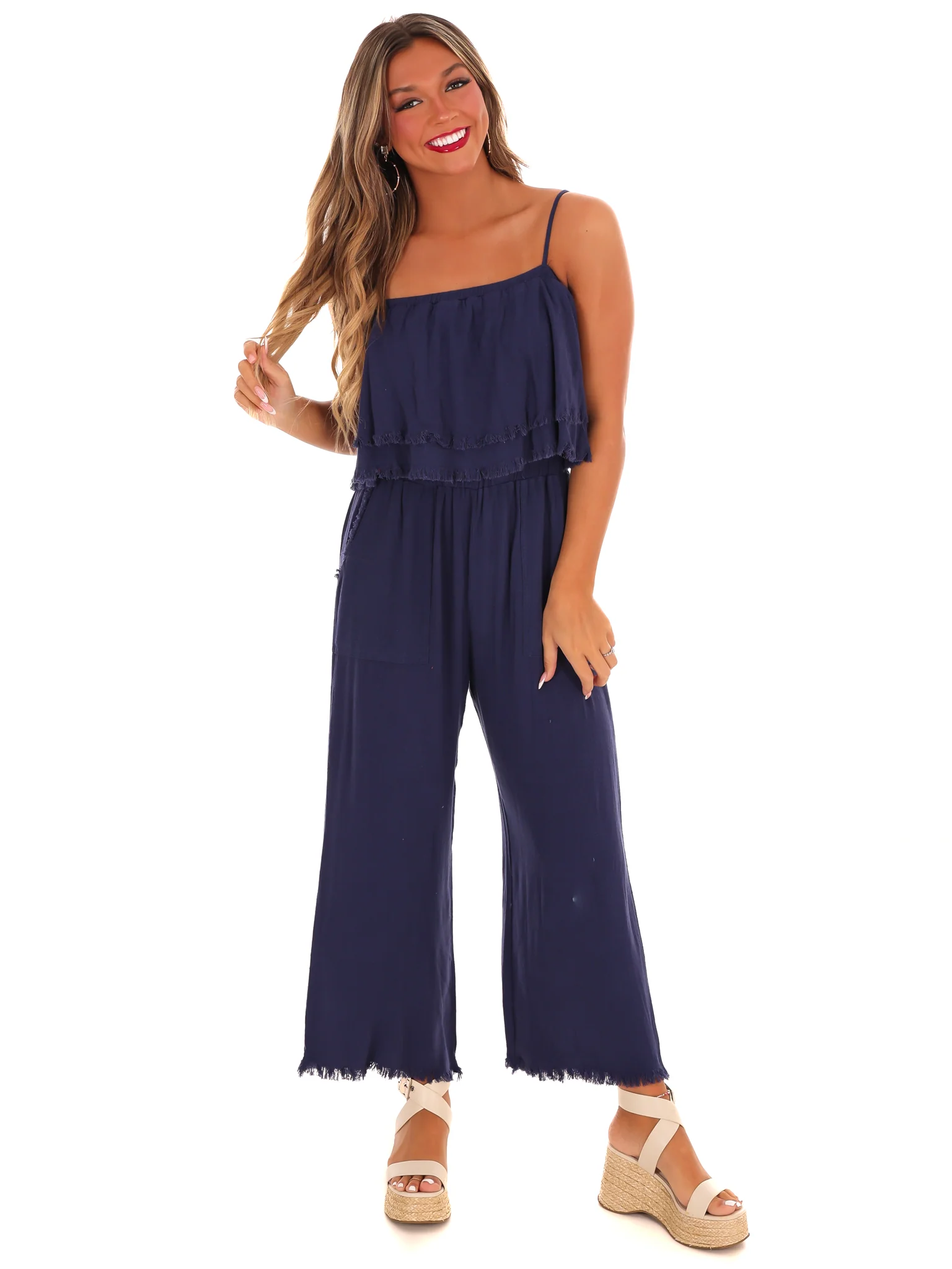 Losing My Mind Tiered Jumpsuit - Image 9