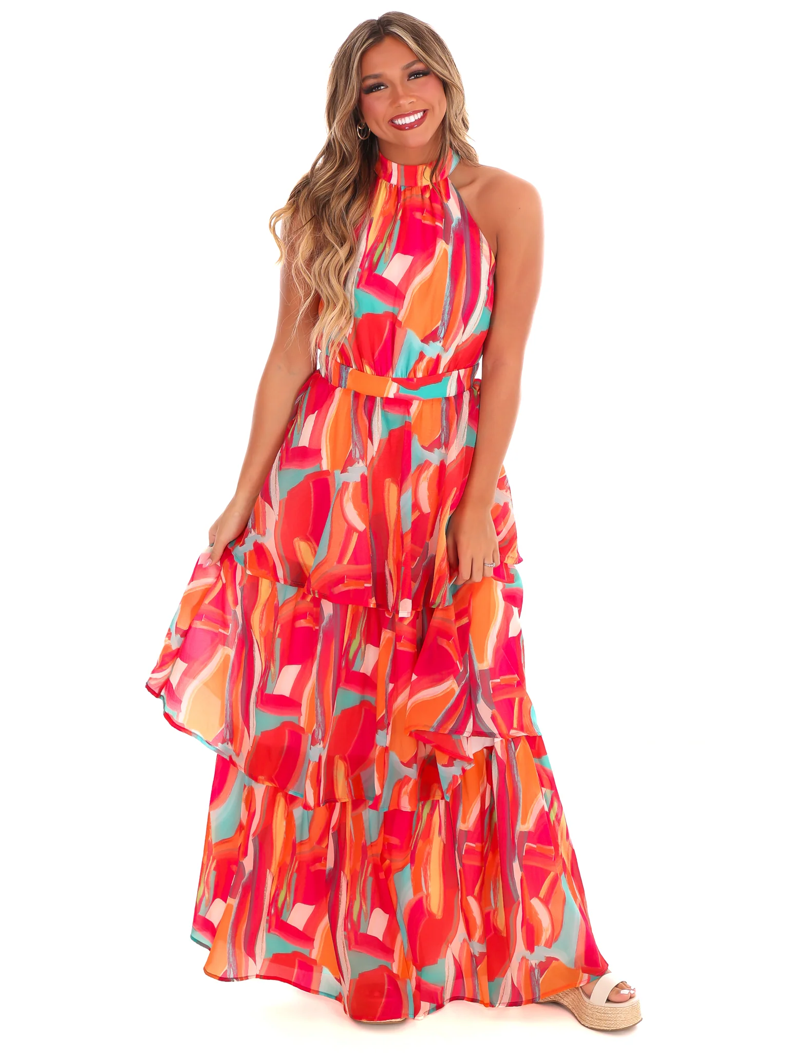 Love and Laughter Halter Maxi Dress - Image 2