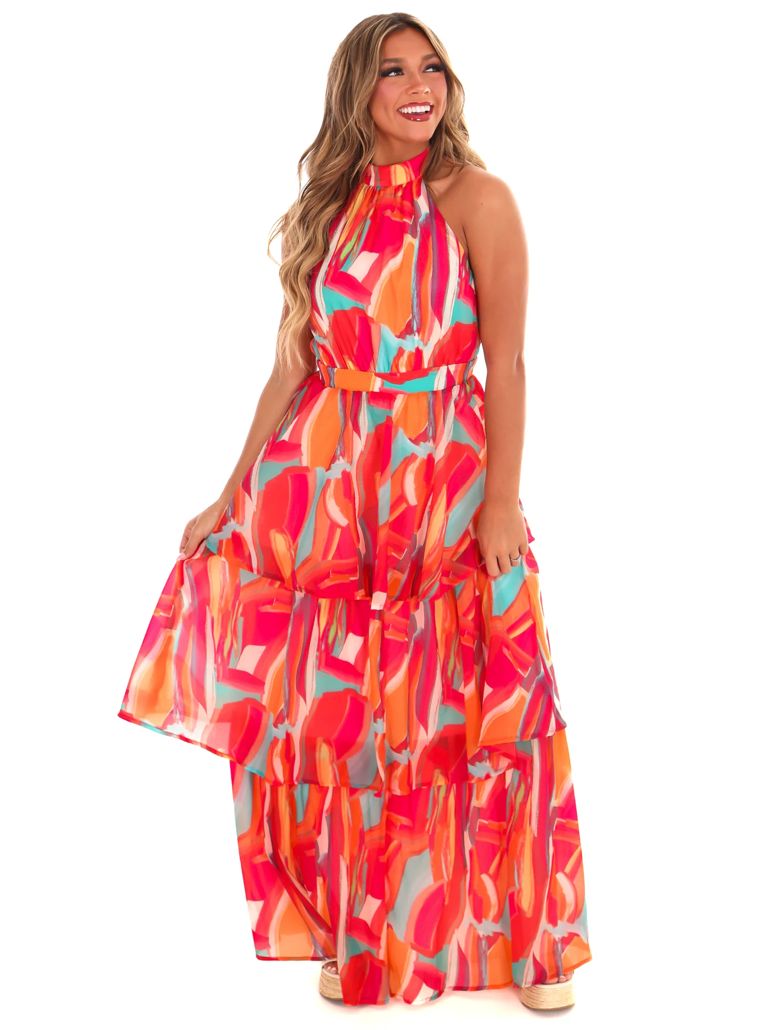 Love and Laughter Halter Maxi Dress - Image 5
