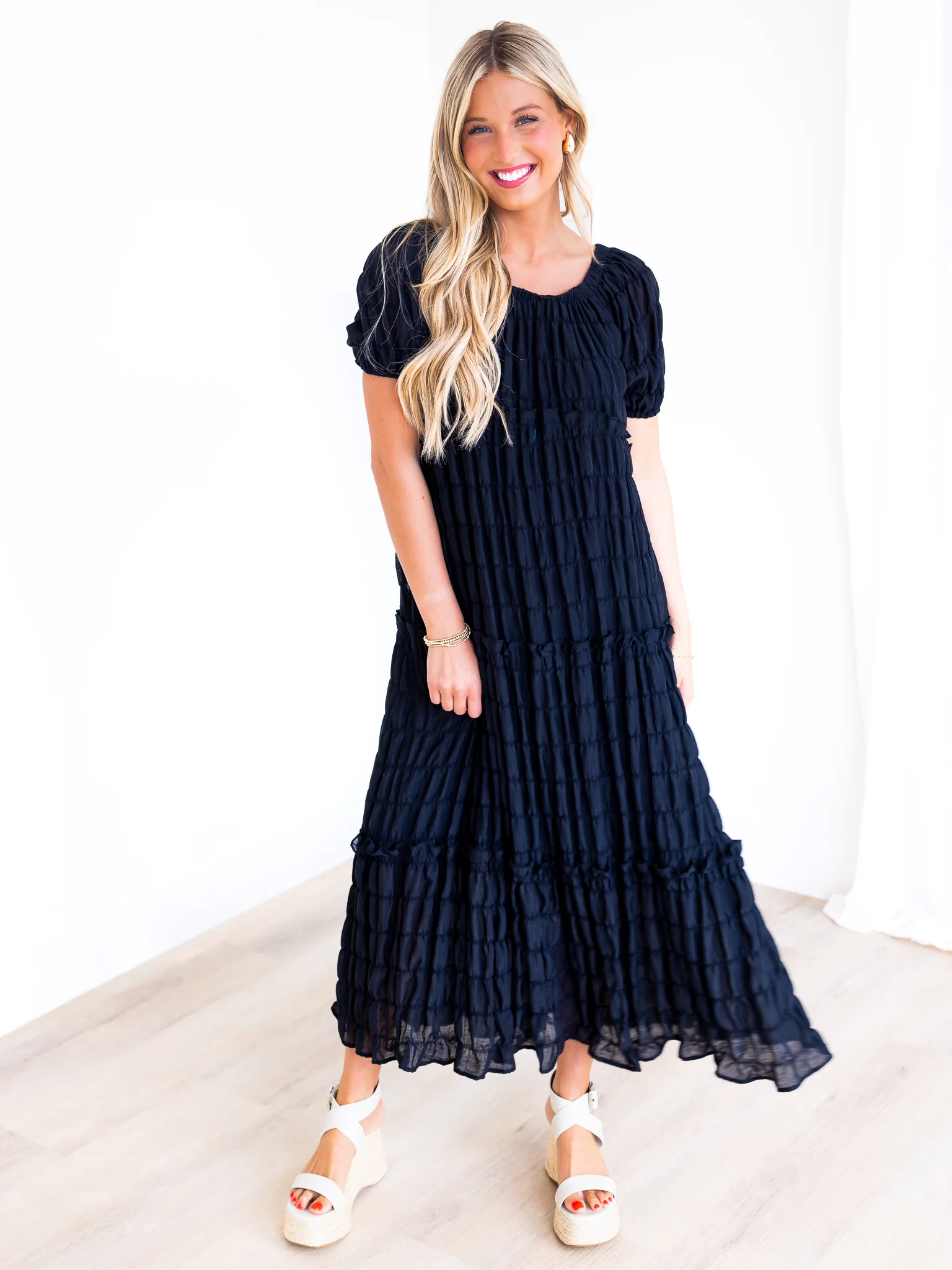 Love is A Game Texture Maxi Dress - Image 3