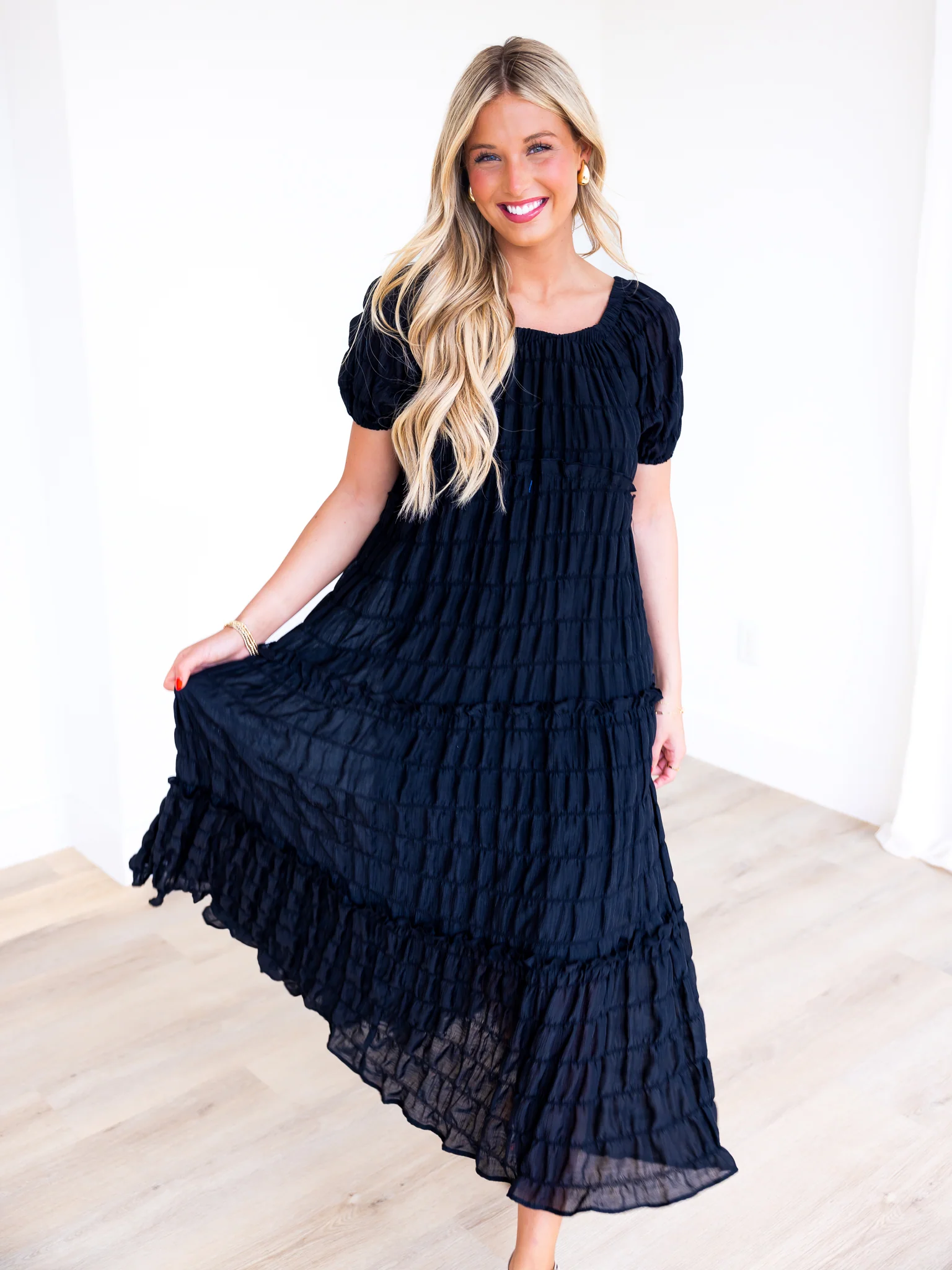 Love is A Game Texture Maxi Dress - Image 4