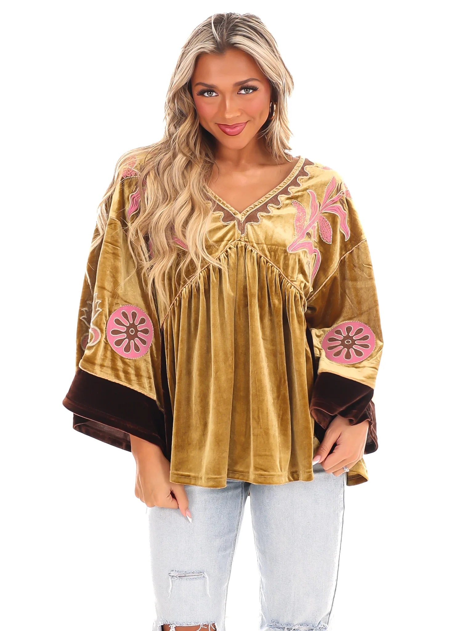 Love On the Brain Velvet Babydoll Top - Image 13