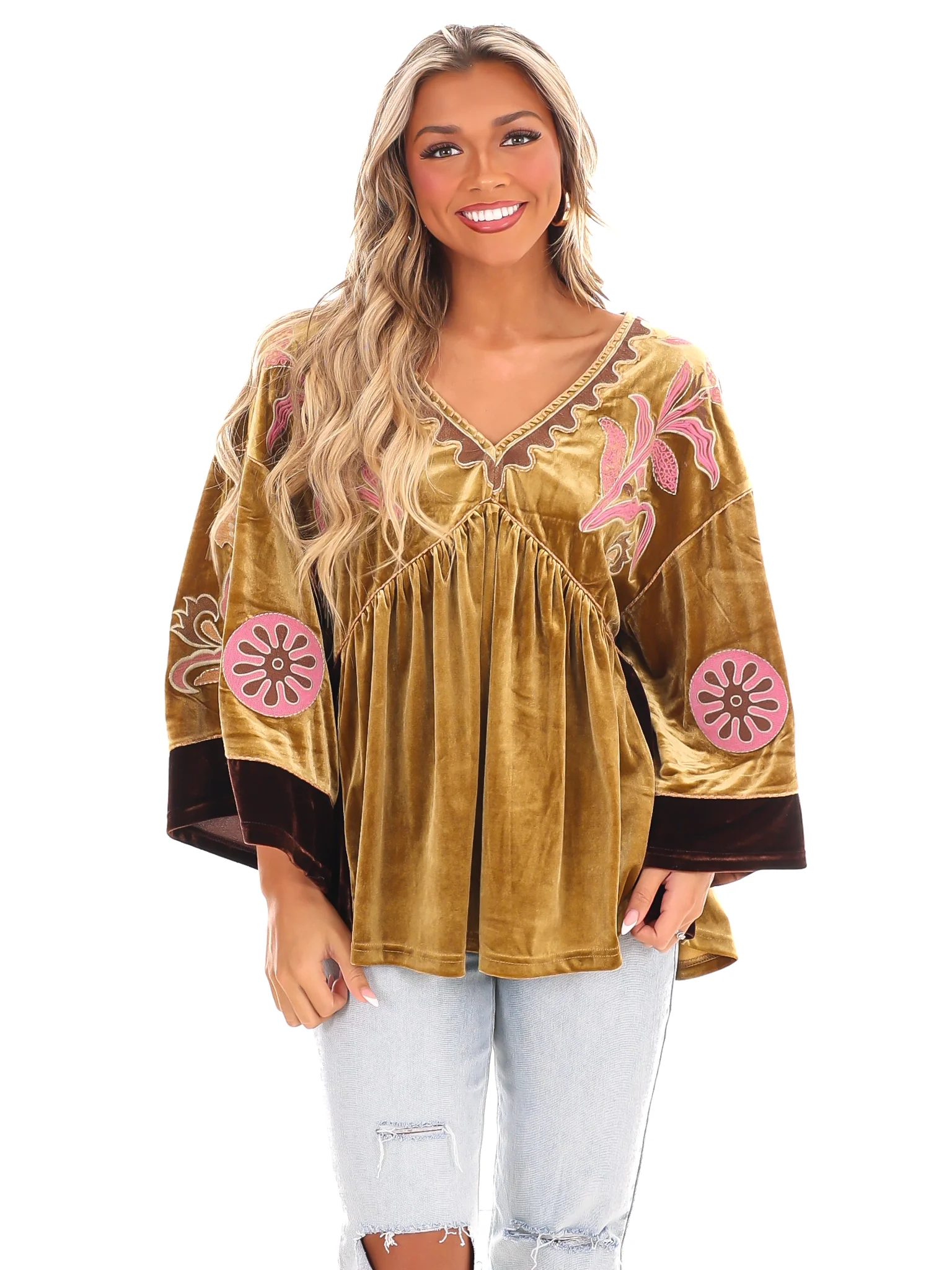 Love On the Brain Velvet Babydoll Top - Image 9