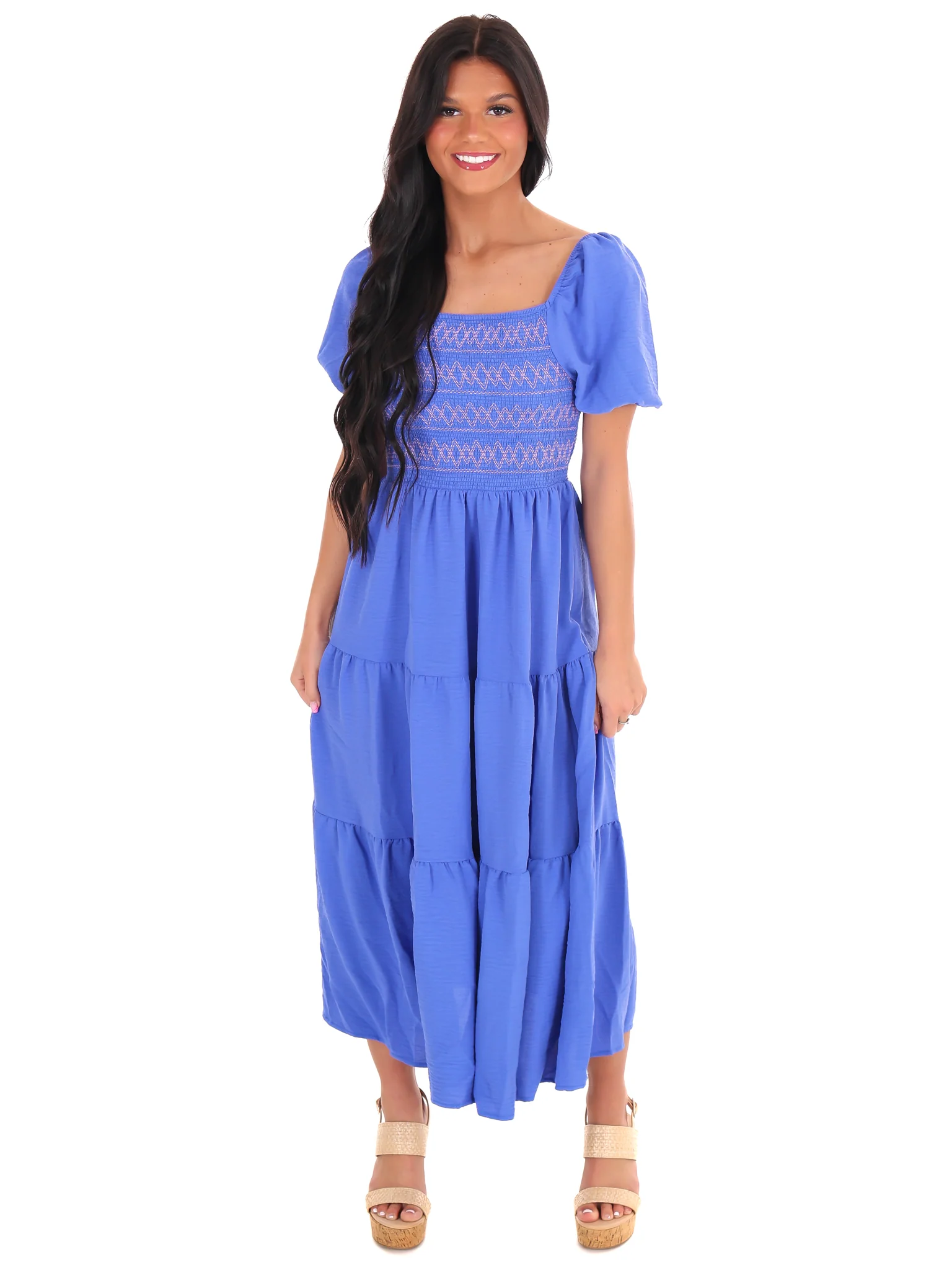 Love Song Embroidered Midi Dress - Image 11