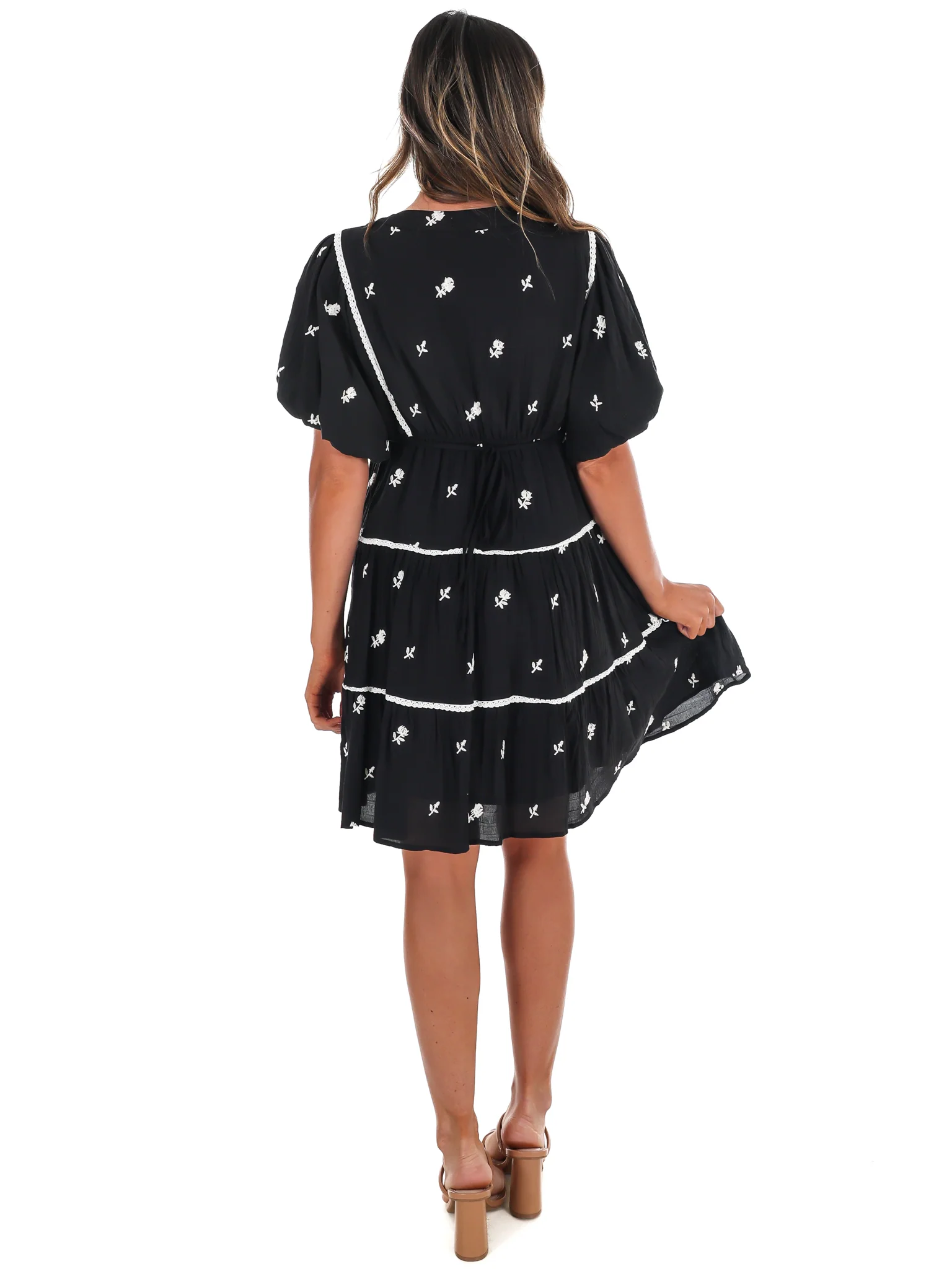 Love Without End Floral Embroidered Dress - Image 8
