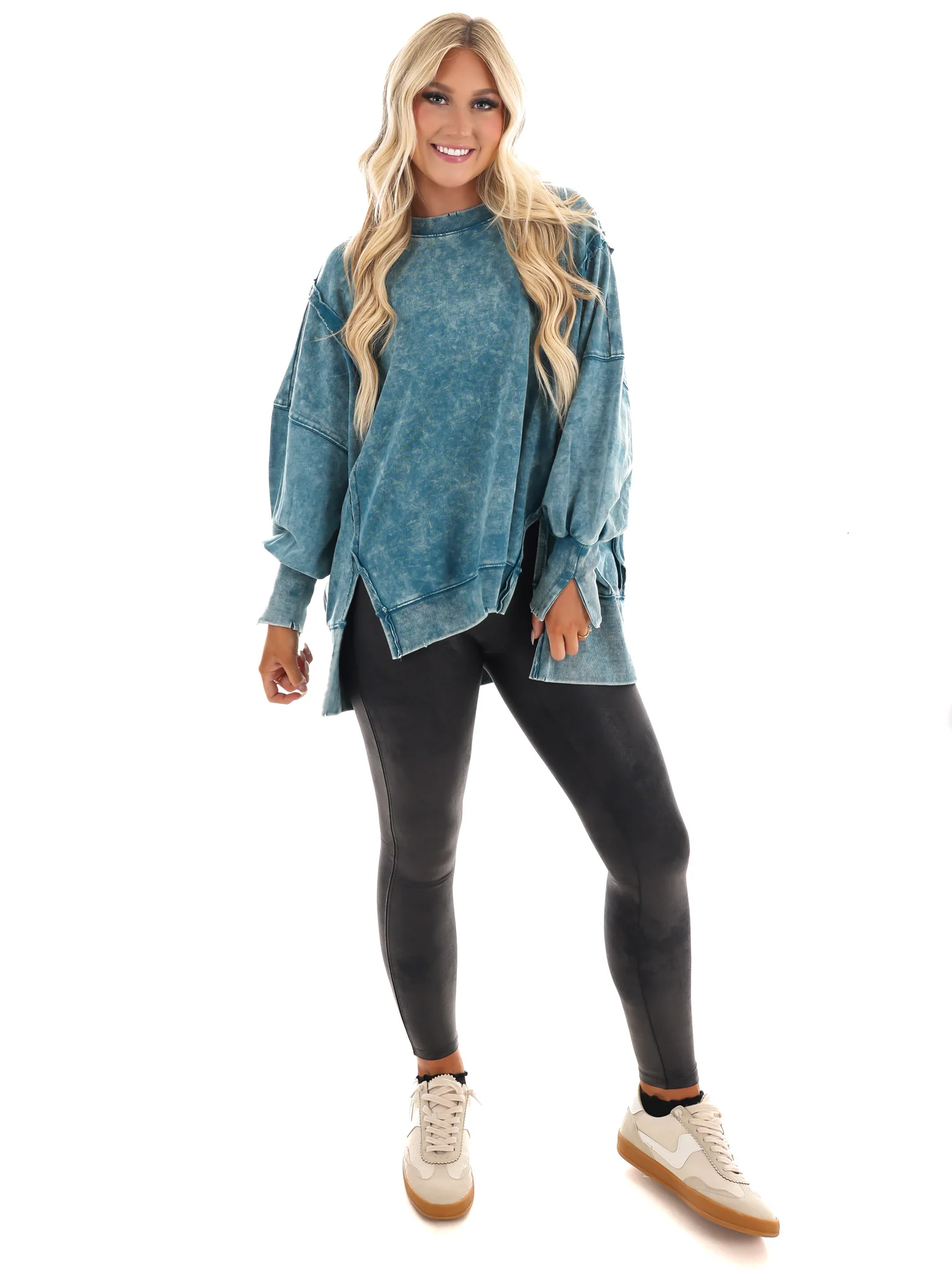 Lovely Life Acid Wash Sweatshirt - Image 18