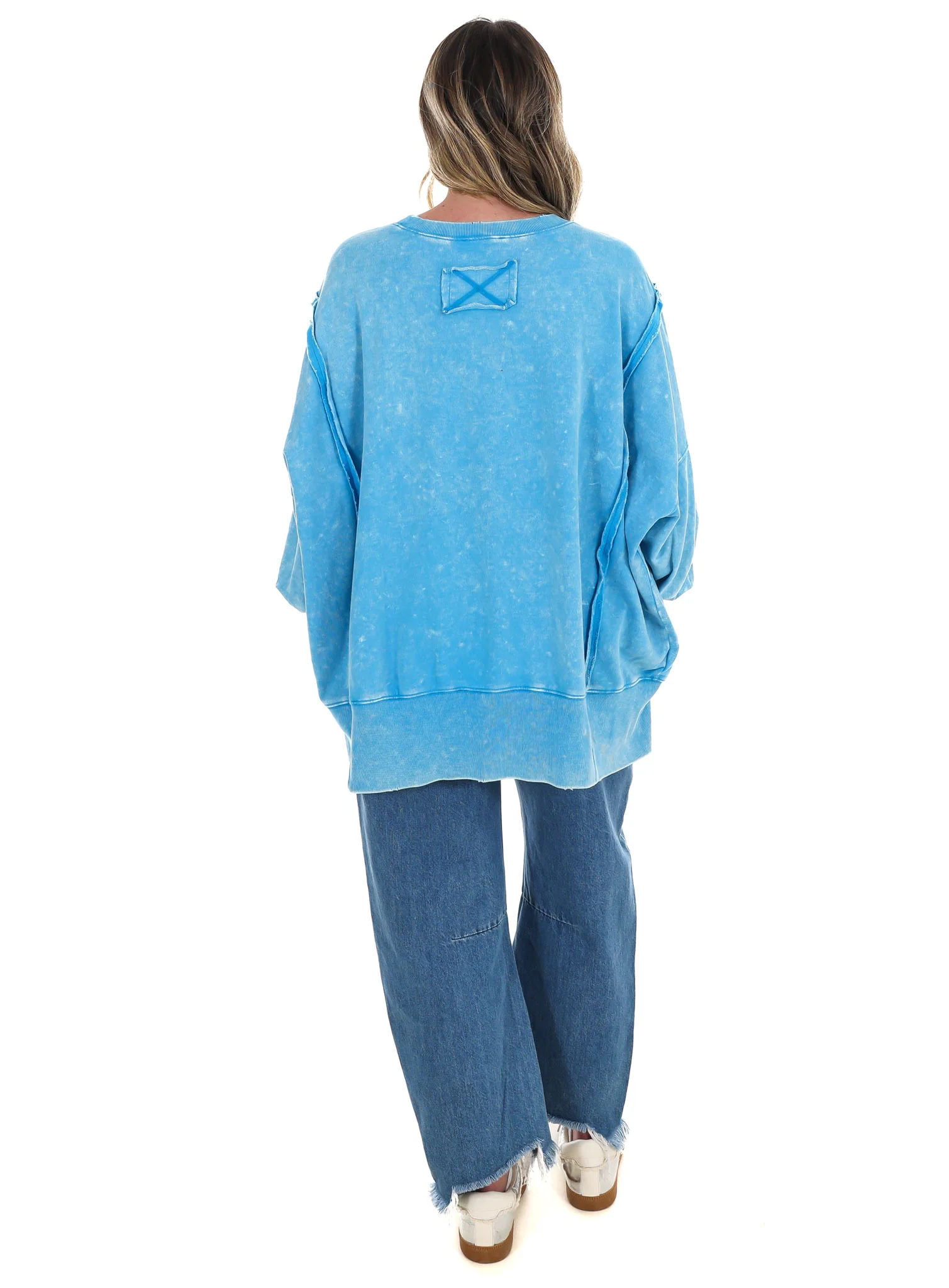 Lovely Life Acid Wash Sweatshirt - Image 37