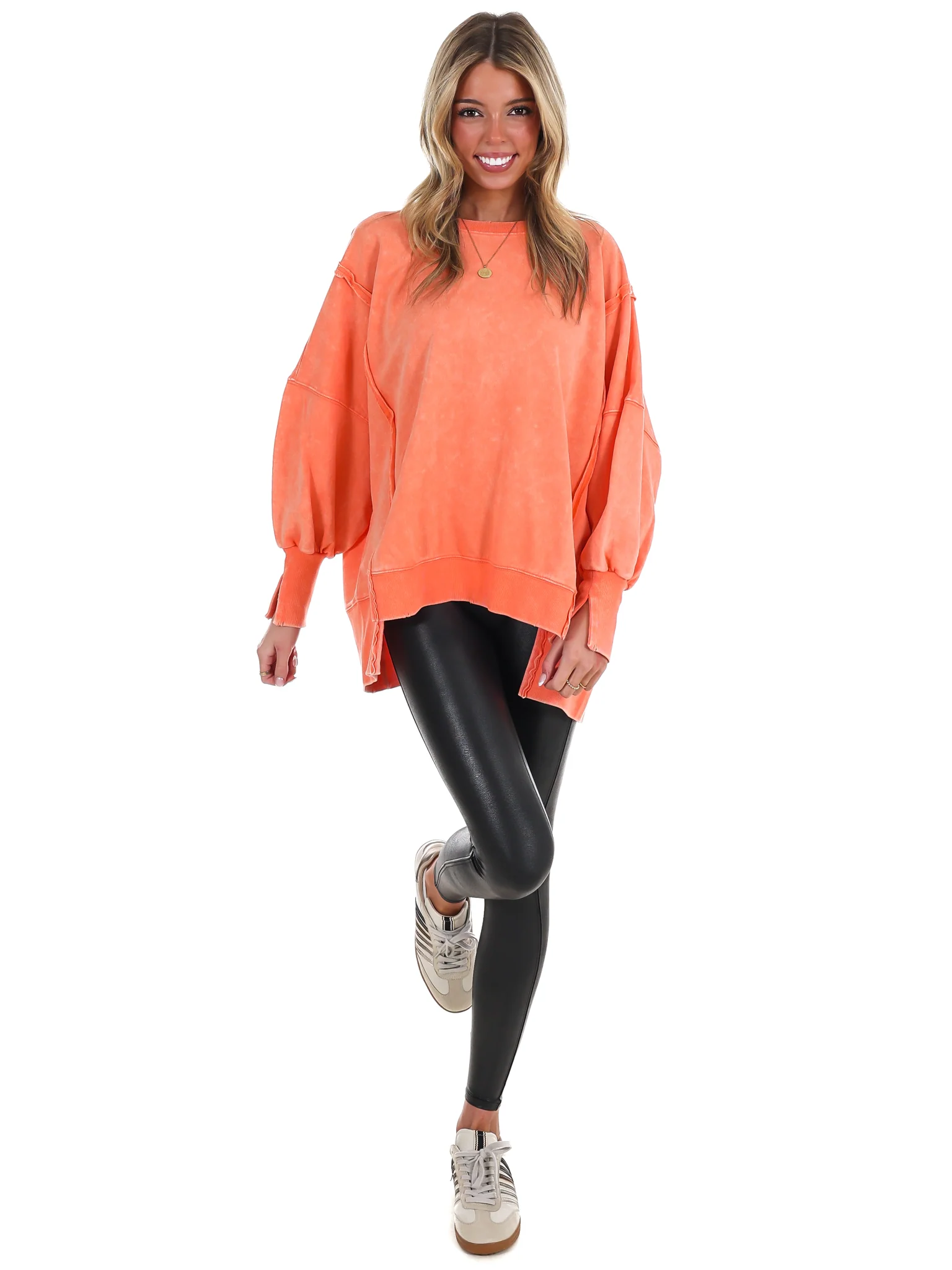 Lovely Life Acid Wash Sweatshirt - Image 39