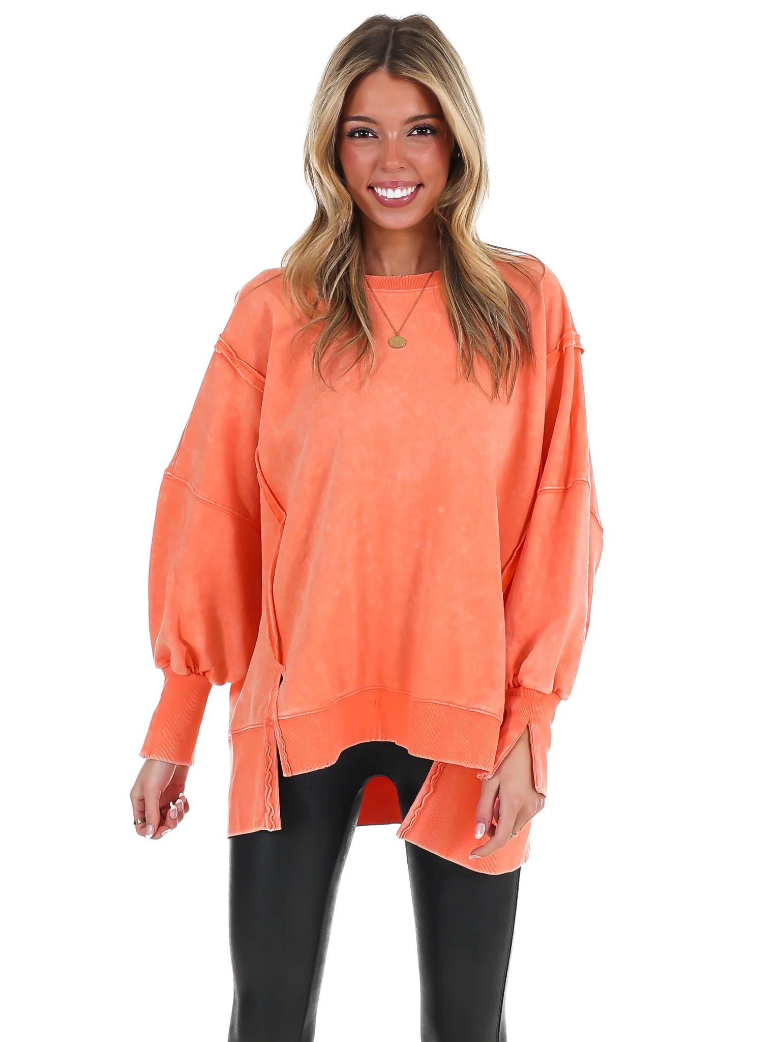 Lovely Life Acid Wash Sweatshirt - Image 40