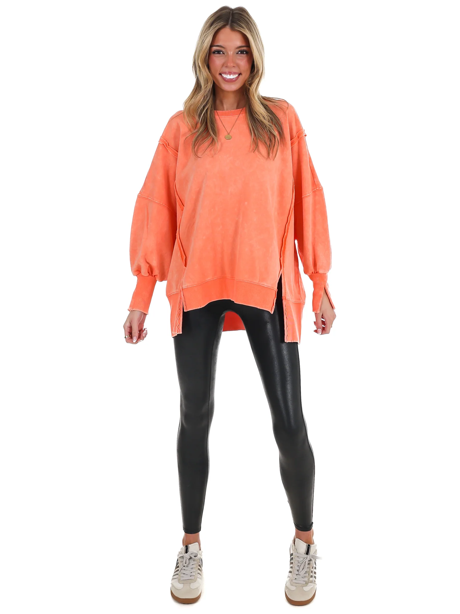 Lovely Life Acid Wash Sweatshirt - Image 43