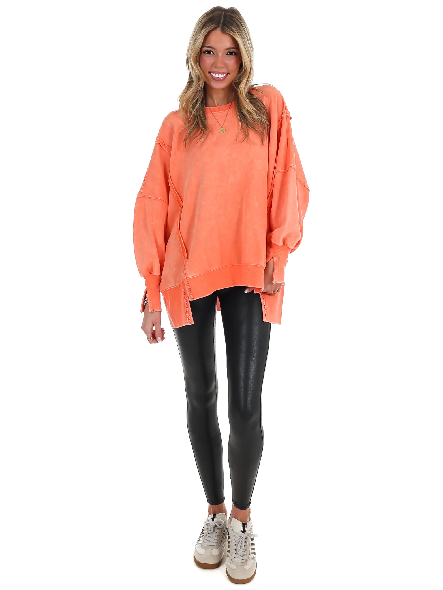 Lovely Life Acid Wash Sweatshirt - Image 44