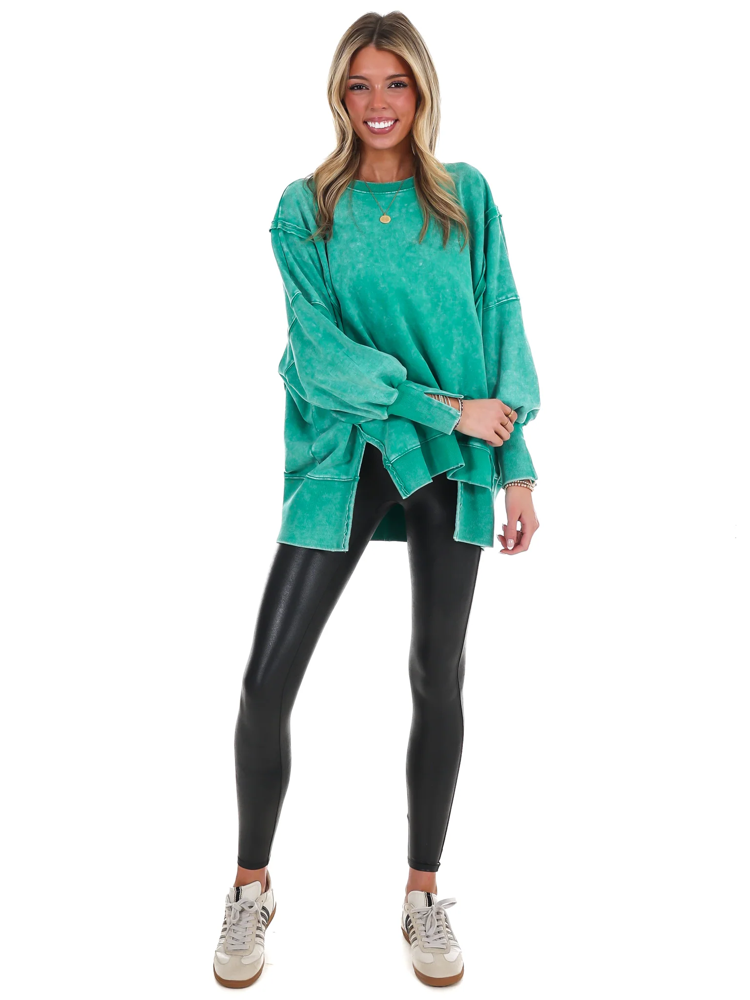 Lovely Life Acid Wash Sweatshirt - Image 52